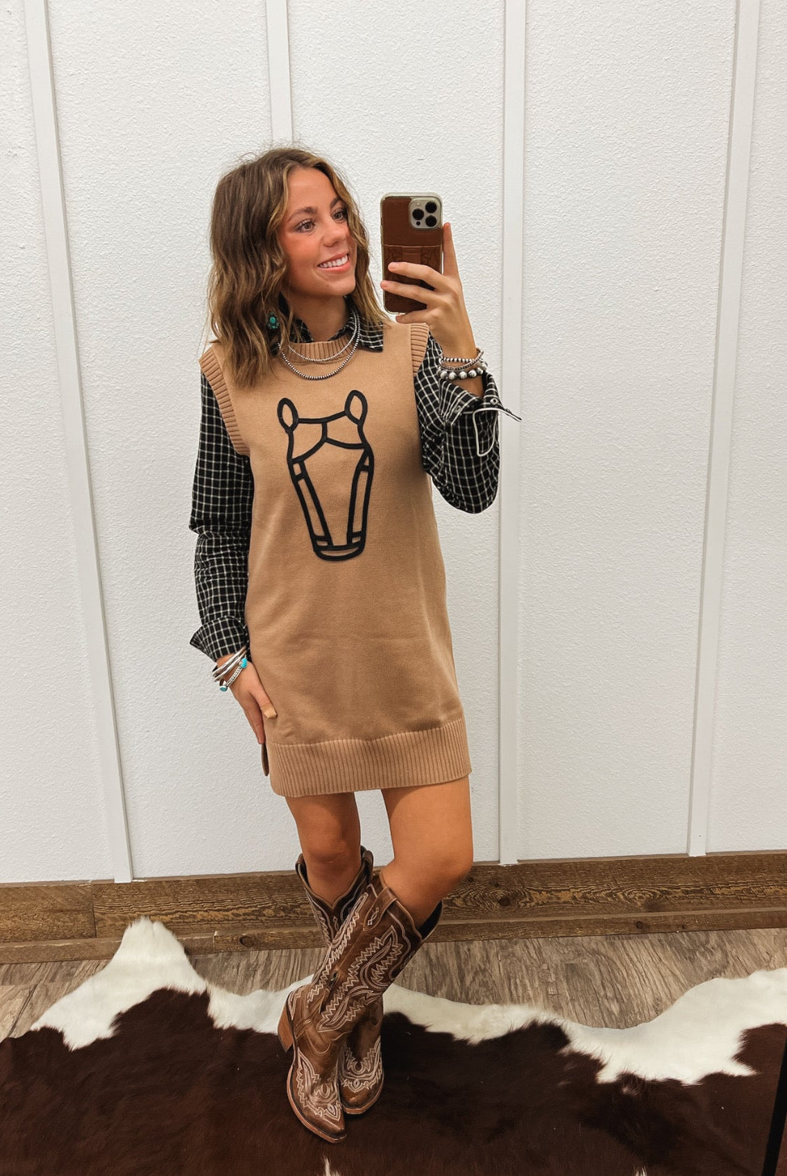 Howdy Horse Sweater Dress