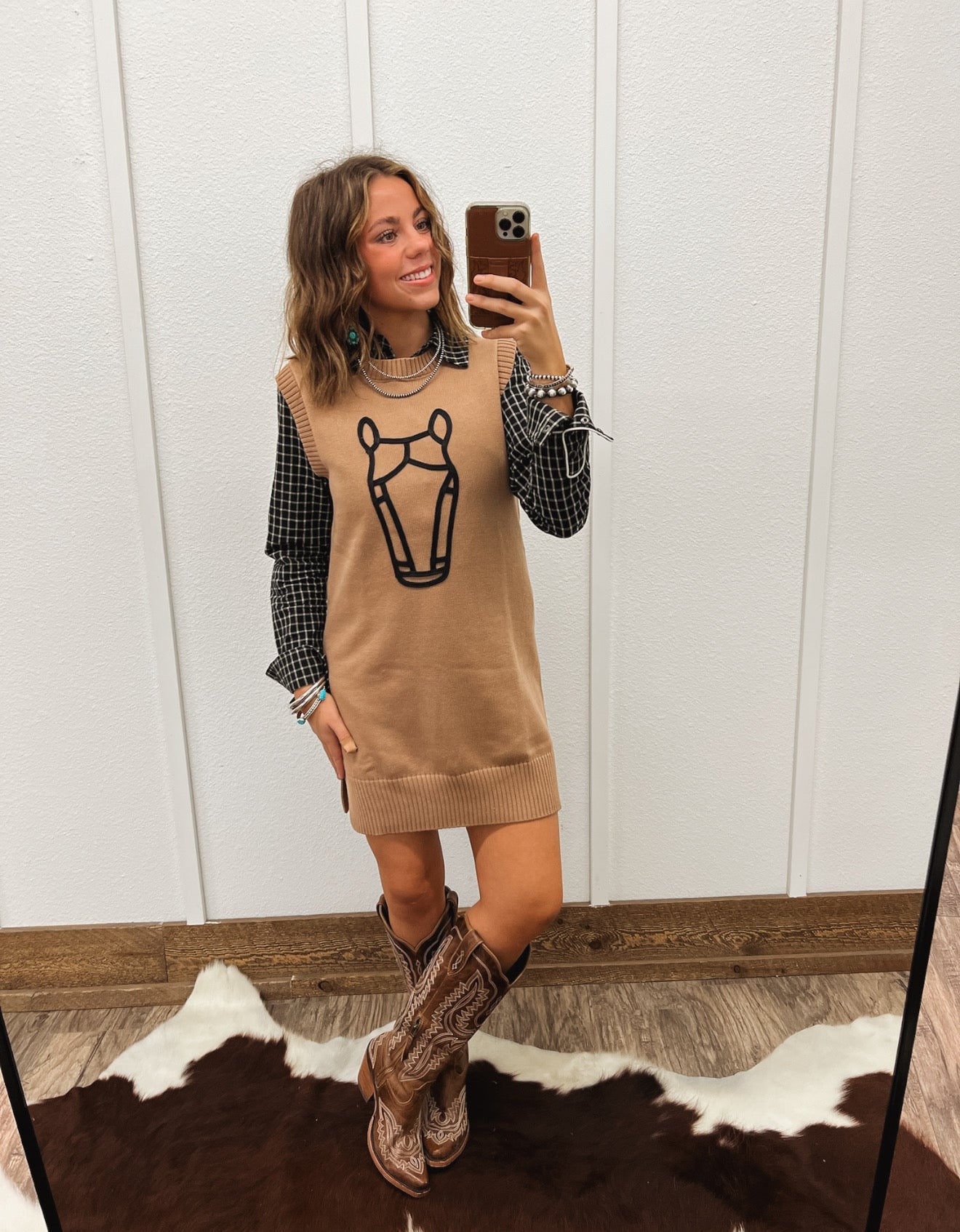 Howdy Horse Sweater Dress