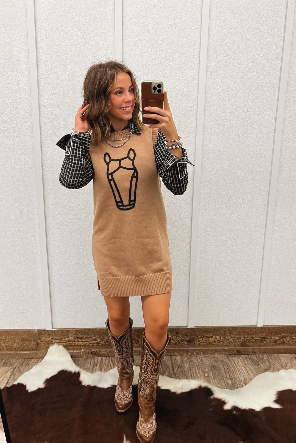 Howdy Horse Sweater Dress