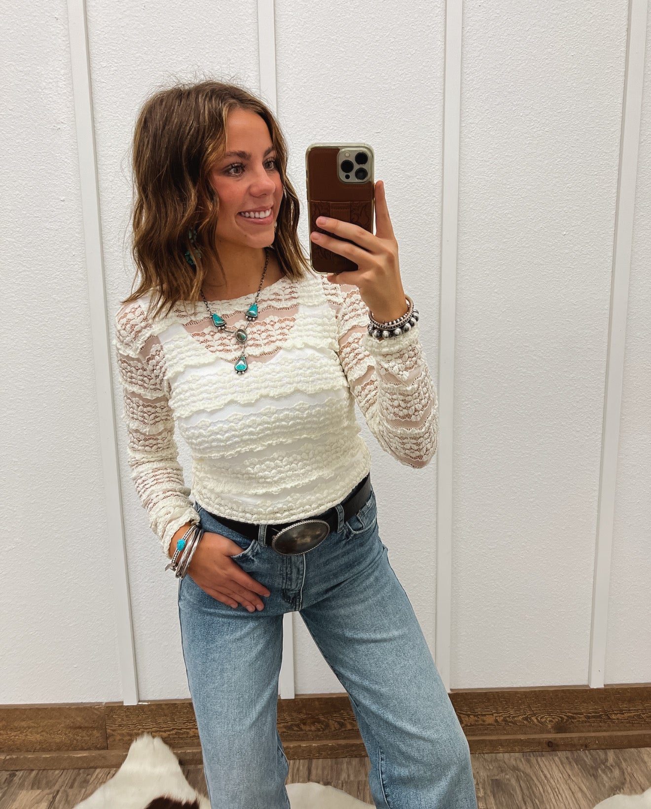 Sweet Lady May Lace Top (Cream) Tops -Blouses