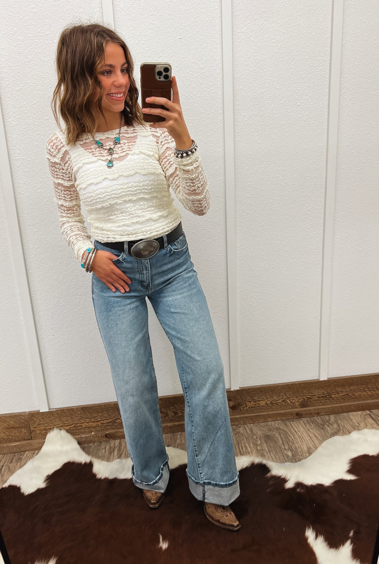 Sweet Lady May Lace Top (Cream) Tops -Blouses