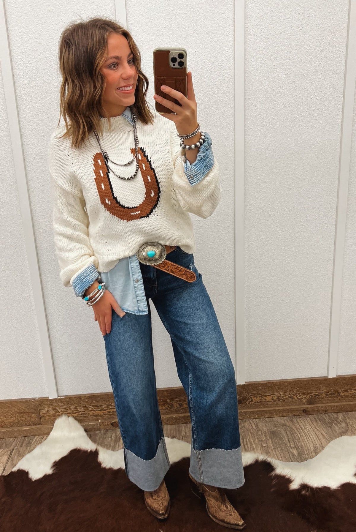Lucky Horseshoe Sweater