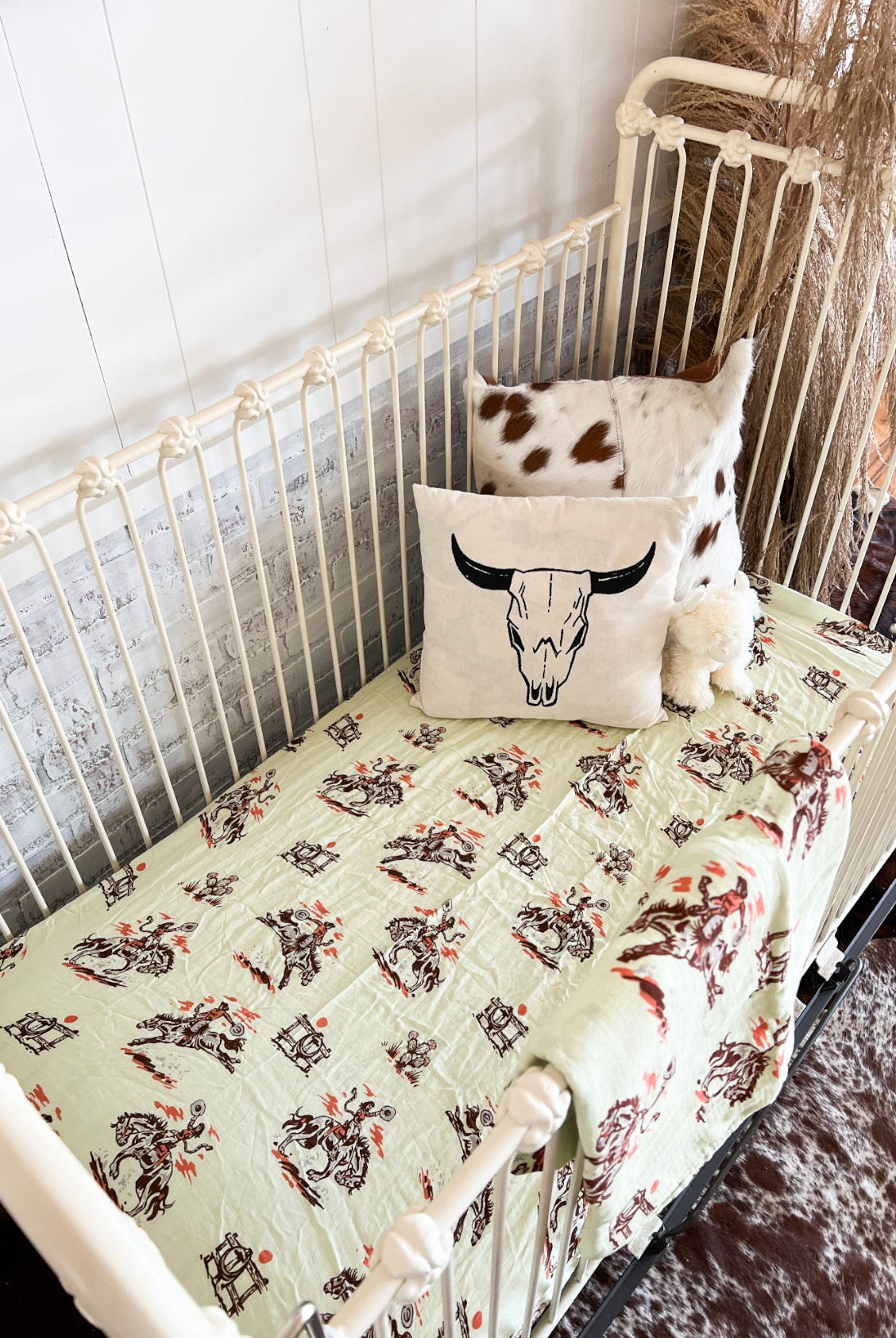 Original Sunset Cowgirl Fitted Crib Sheet 2.0
