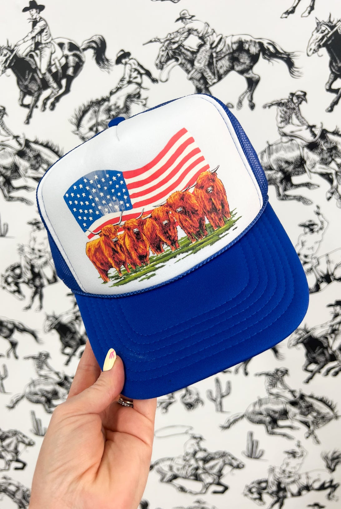 Western 4th Of July Trucker Cap 3.0(Adult) Highland