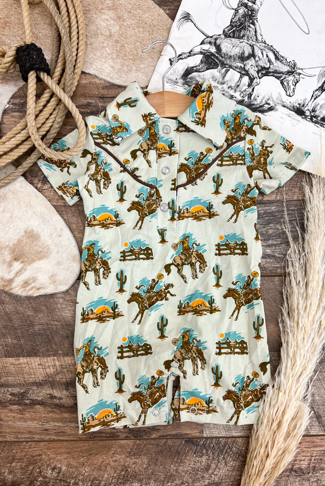 Buckaroo Bronc Romper/Tee (Mini)