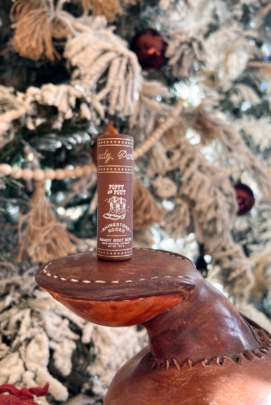 Make It Western Poppy & Pout Chapstick Rowdy Root Beer