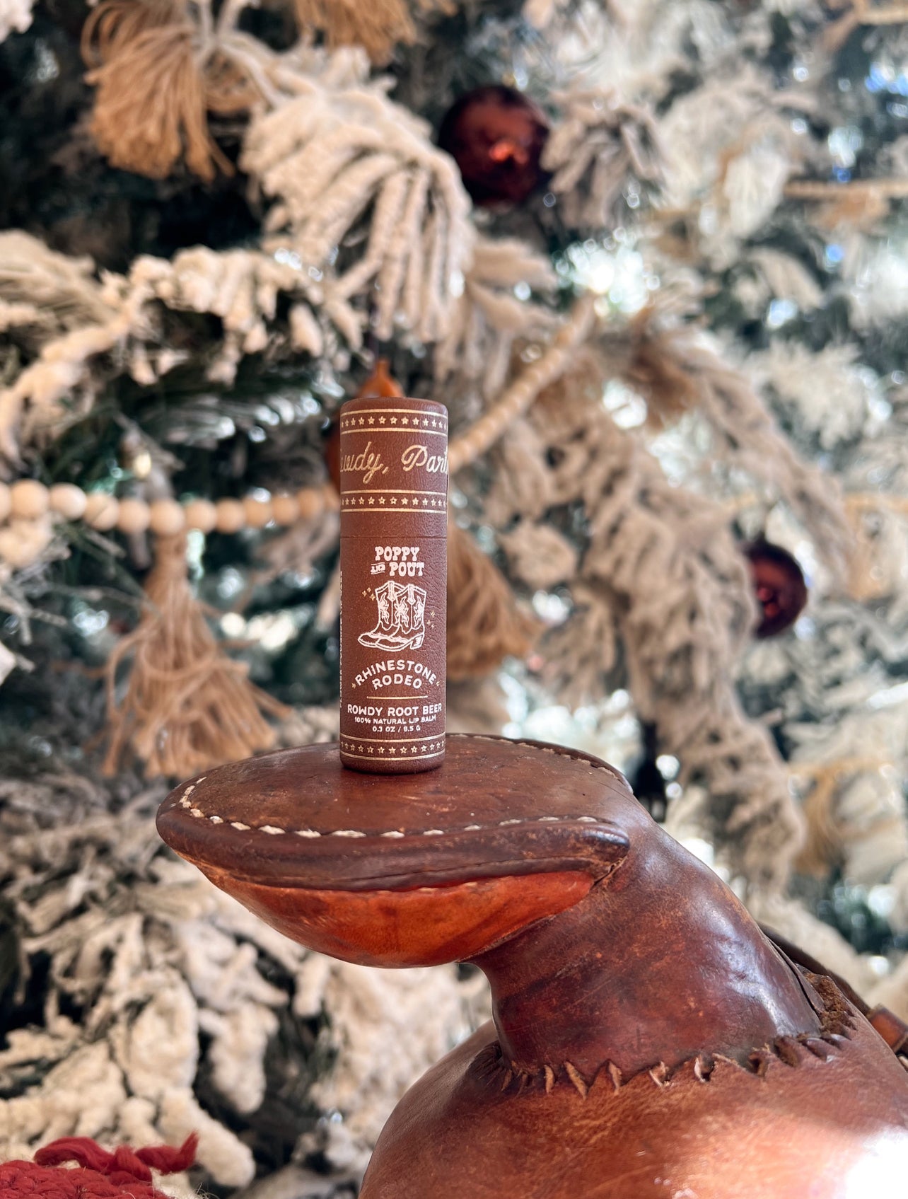 Make It Western Poppy & Pout Chapstick Rowdy Root Beer