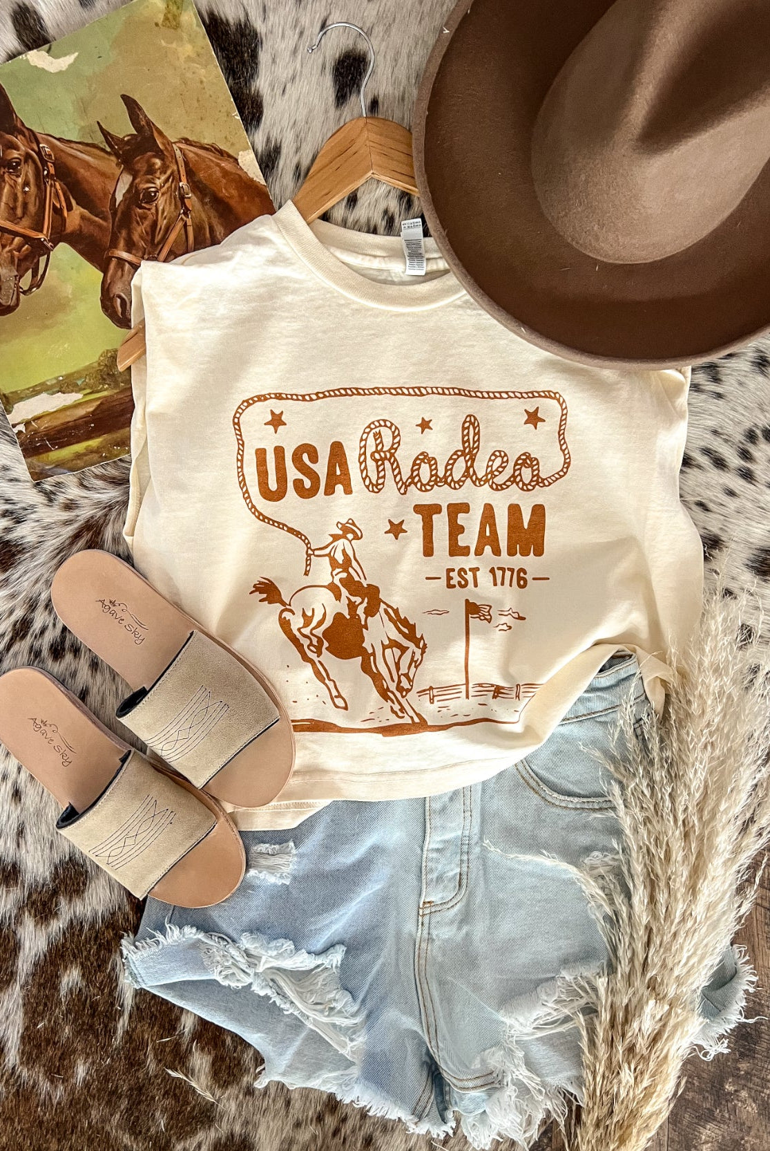 USA Rodeo Team Muscle Tank