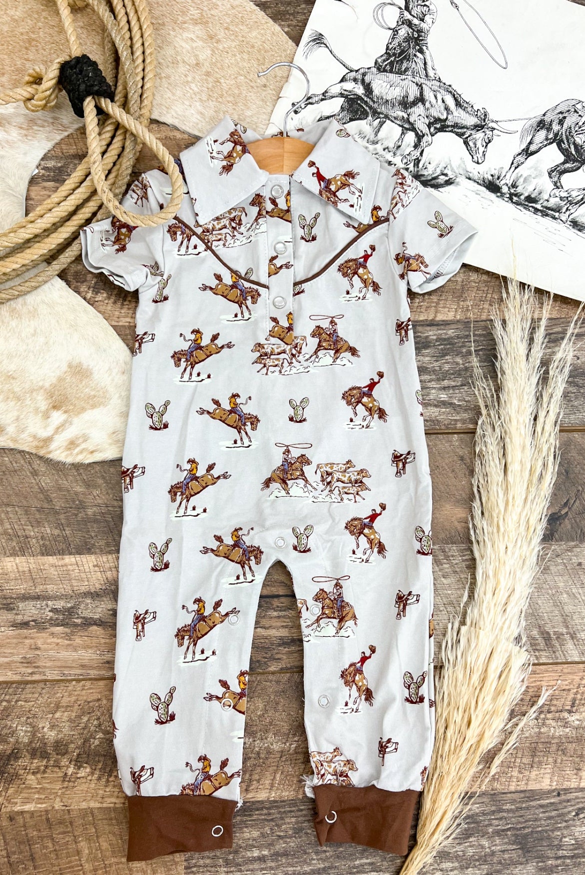 Saddle Up Buttercup One Piece Jumpsuit/Tee (Mini)