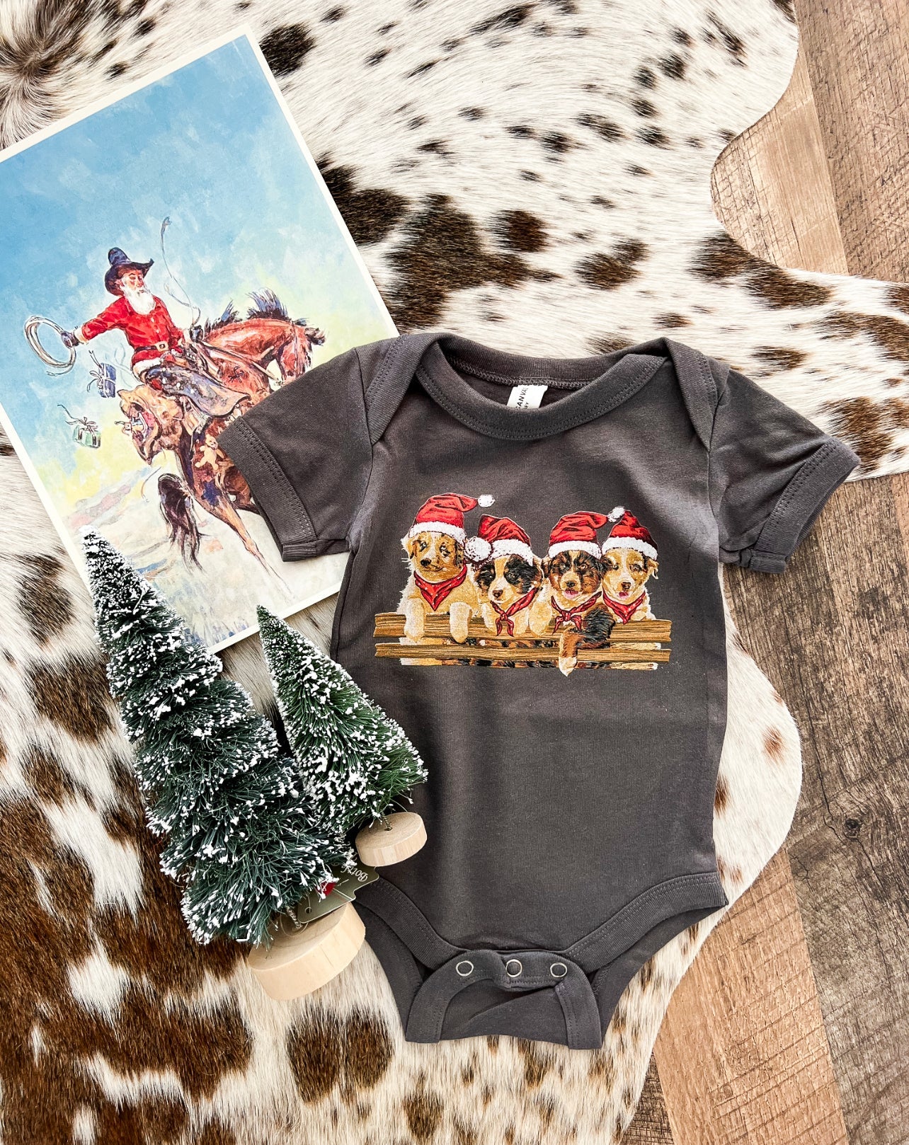 Cowdog Puppies Christmas Design (Onesie/Youth Tee)