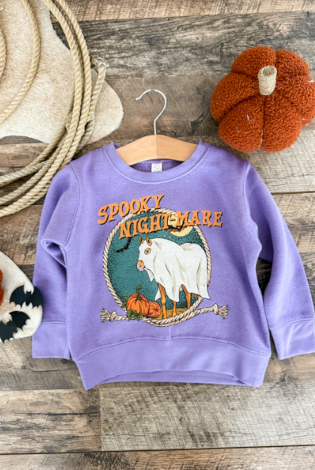 Spooky Nightmare Sweatshirt-Toddler,Youth(Lavender)
