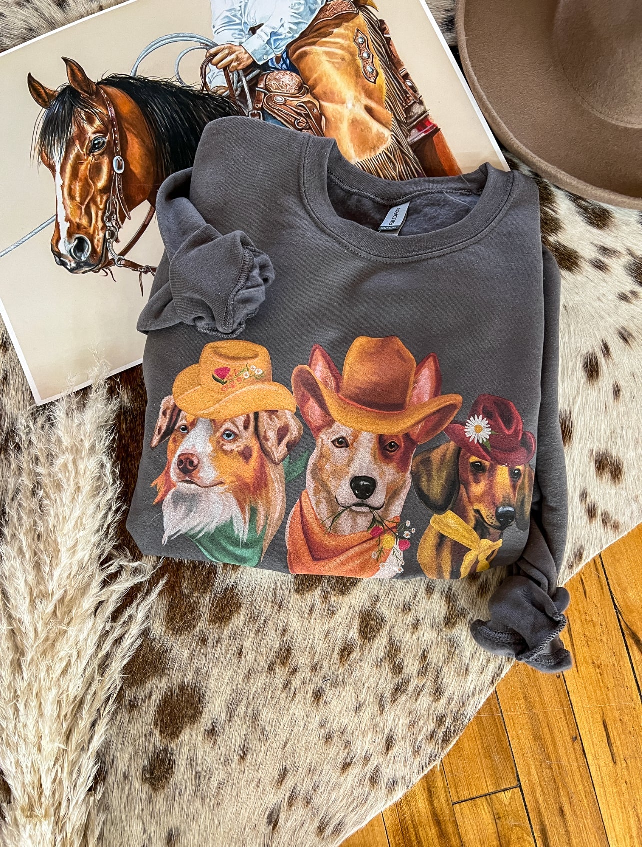 The Trio Cowdog Sweatshirt (Grey)