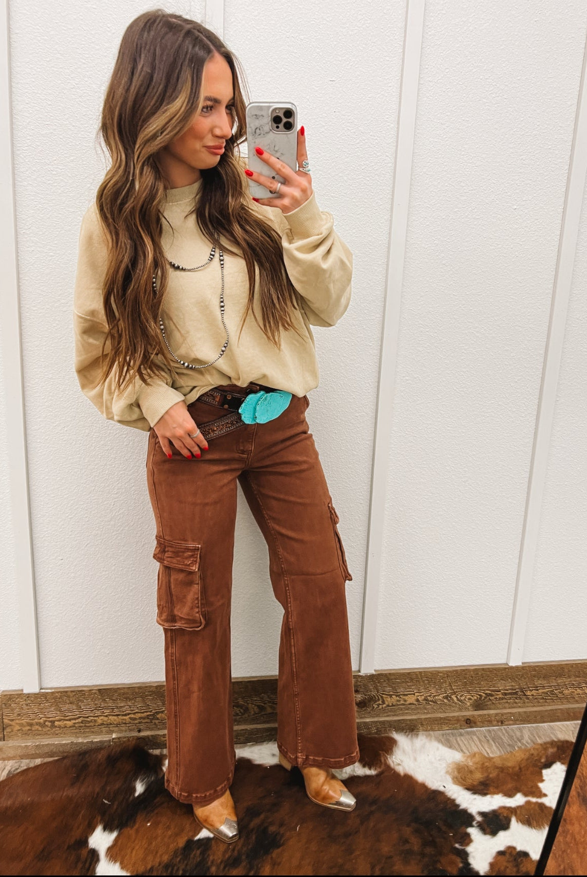 Expresso High Rise Wide Leg Cargo Pants 3