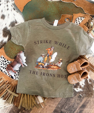 Strike While The Irons Hot Onesie/ Tee (little kid)(see description)