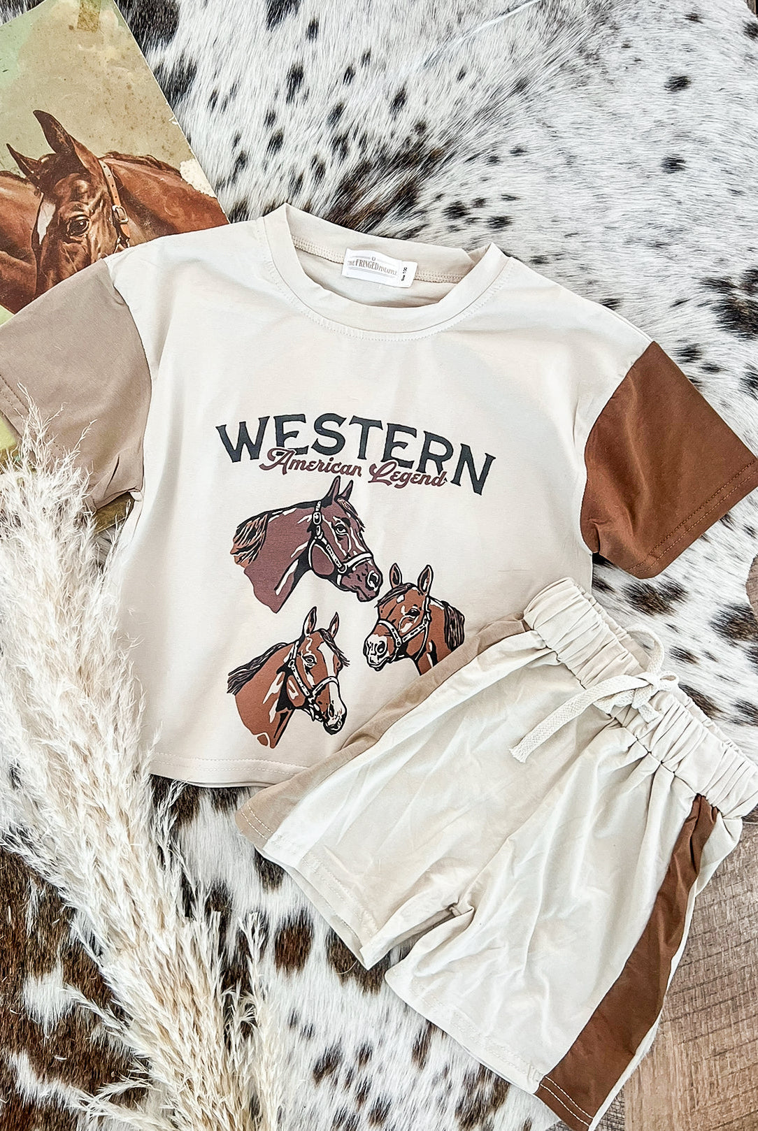 Western Legends Color Block Short Set