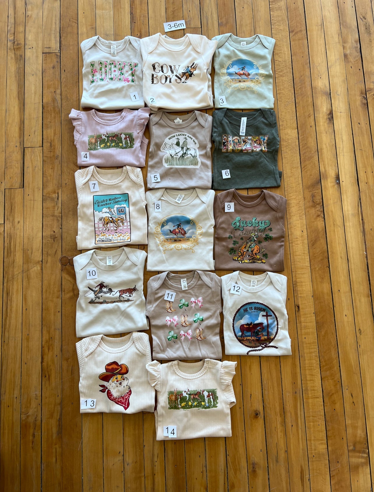 3-6m Onesie Sample Sale(Finale Sale)🤎
