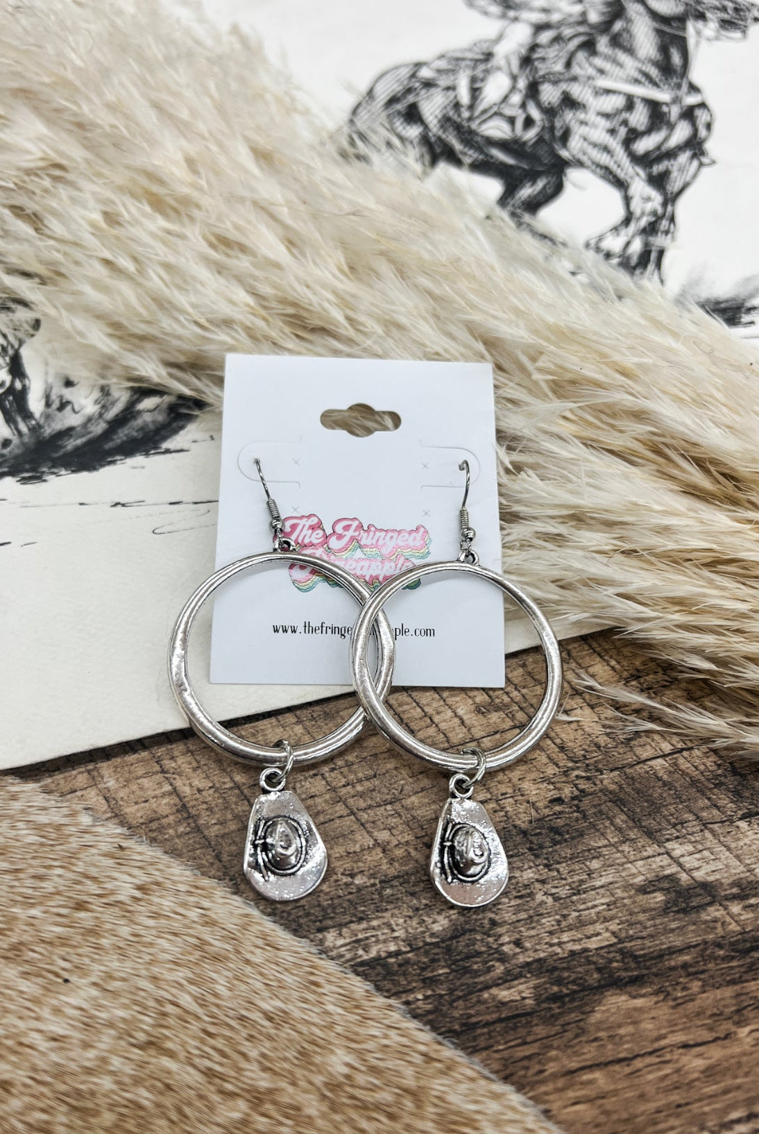 Loop The Cowboy Hat Earrings