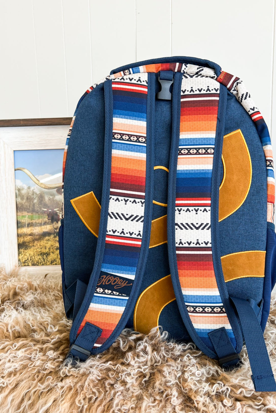 Reeses Hooey Serape Backpack (Blue)