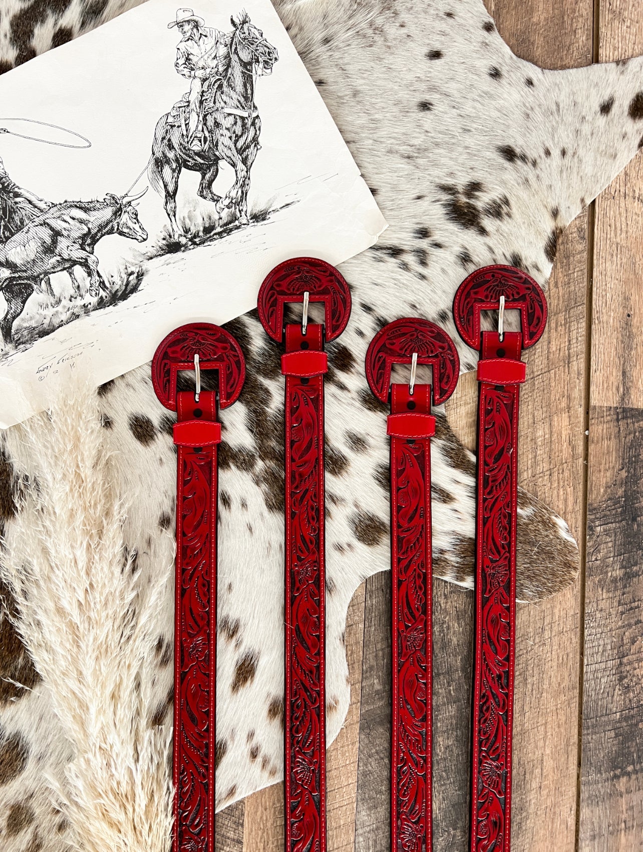 Desperado Buckle Belt(Red) AD101