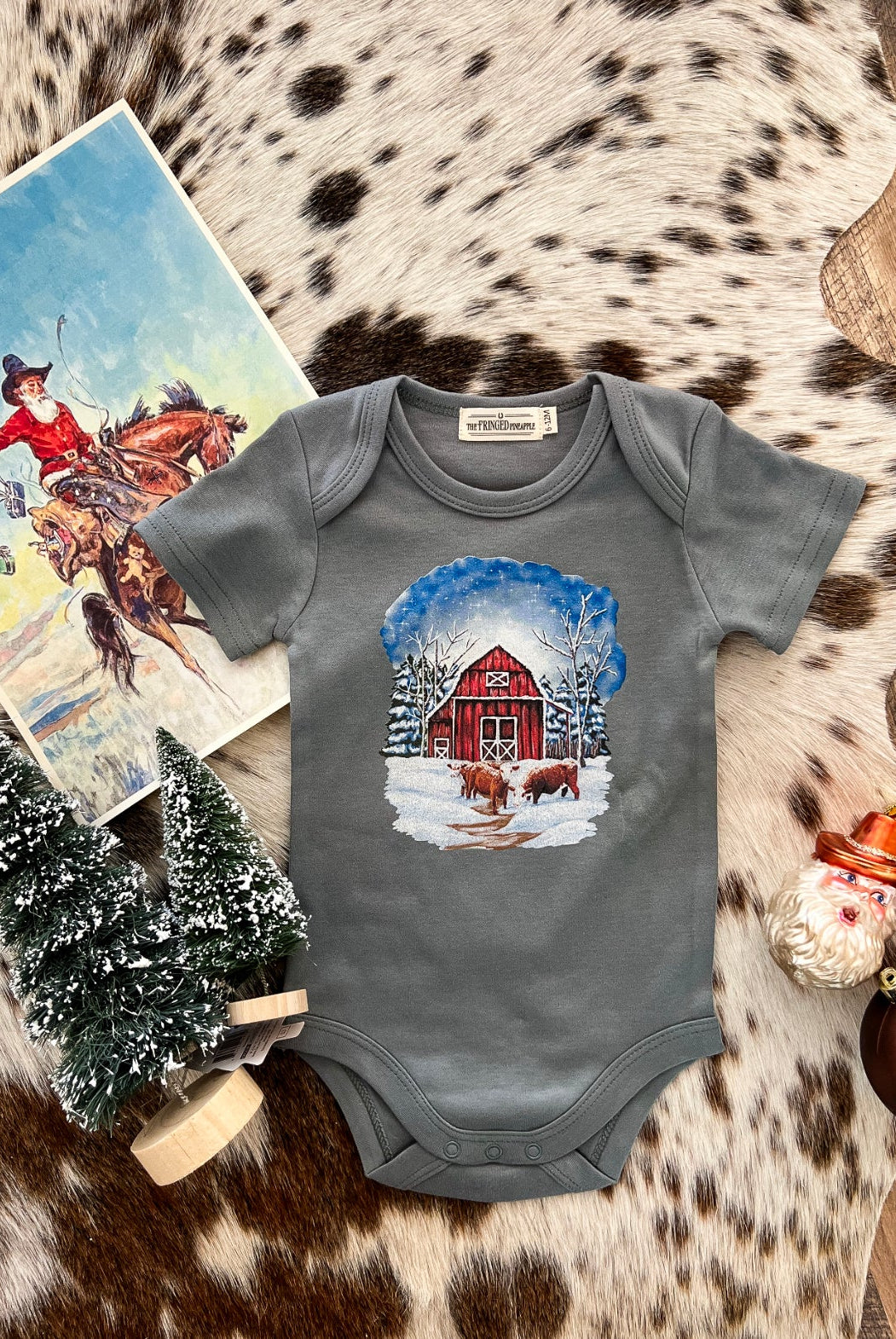 Hereford Barn Christmas Design (Onesie/Youth Tee)
