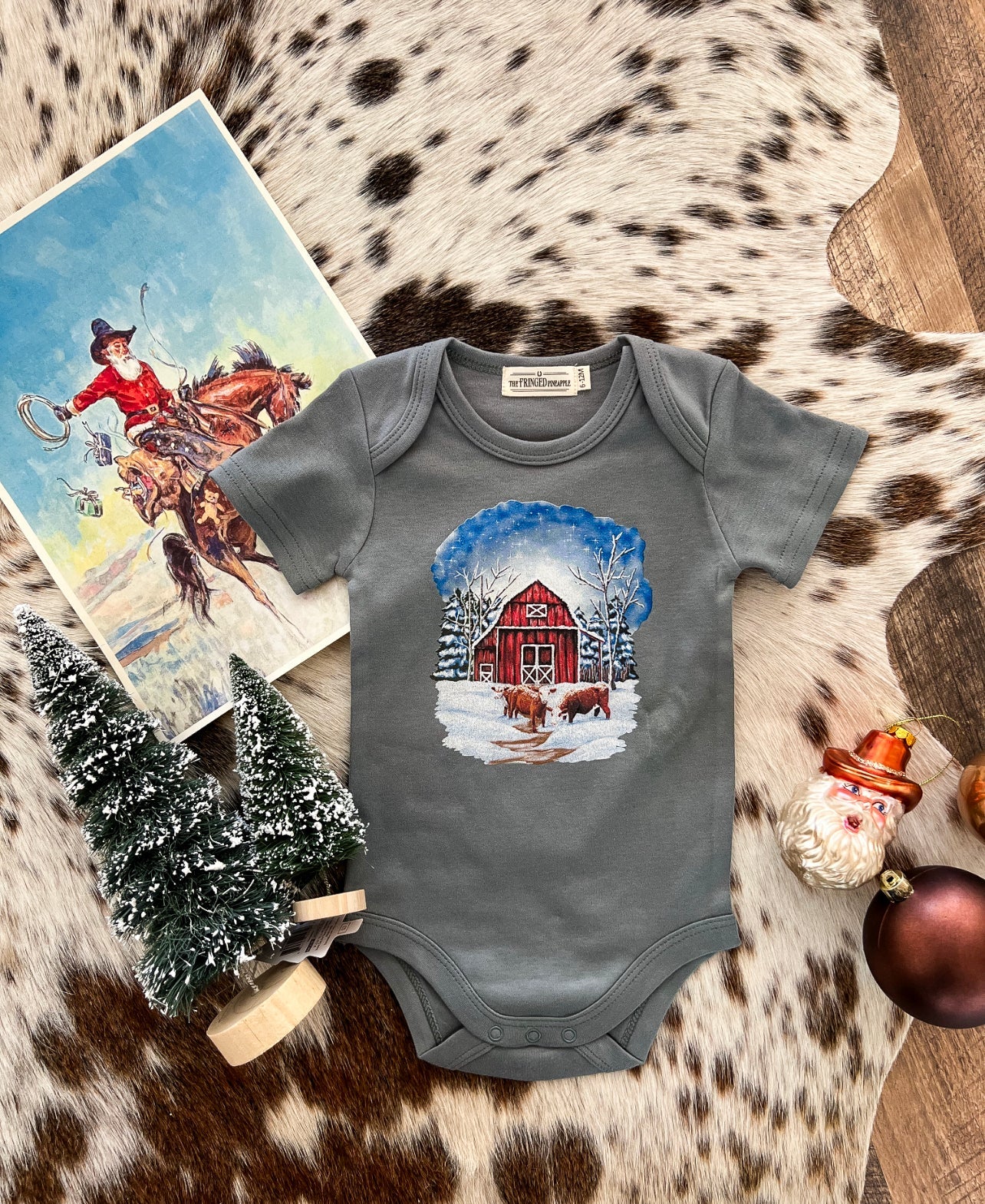 Hereford Barn Christmas Design (Onesie/Youth Tee)