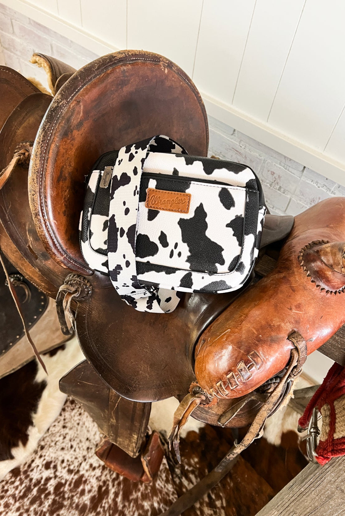 Wrangler Babe Cowprint Belt Bag Bum Bag