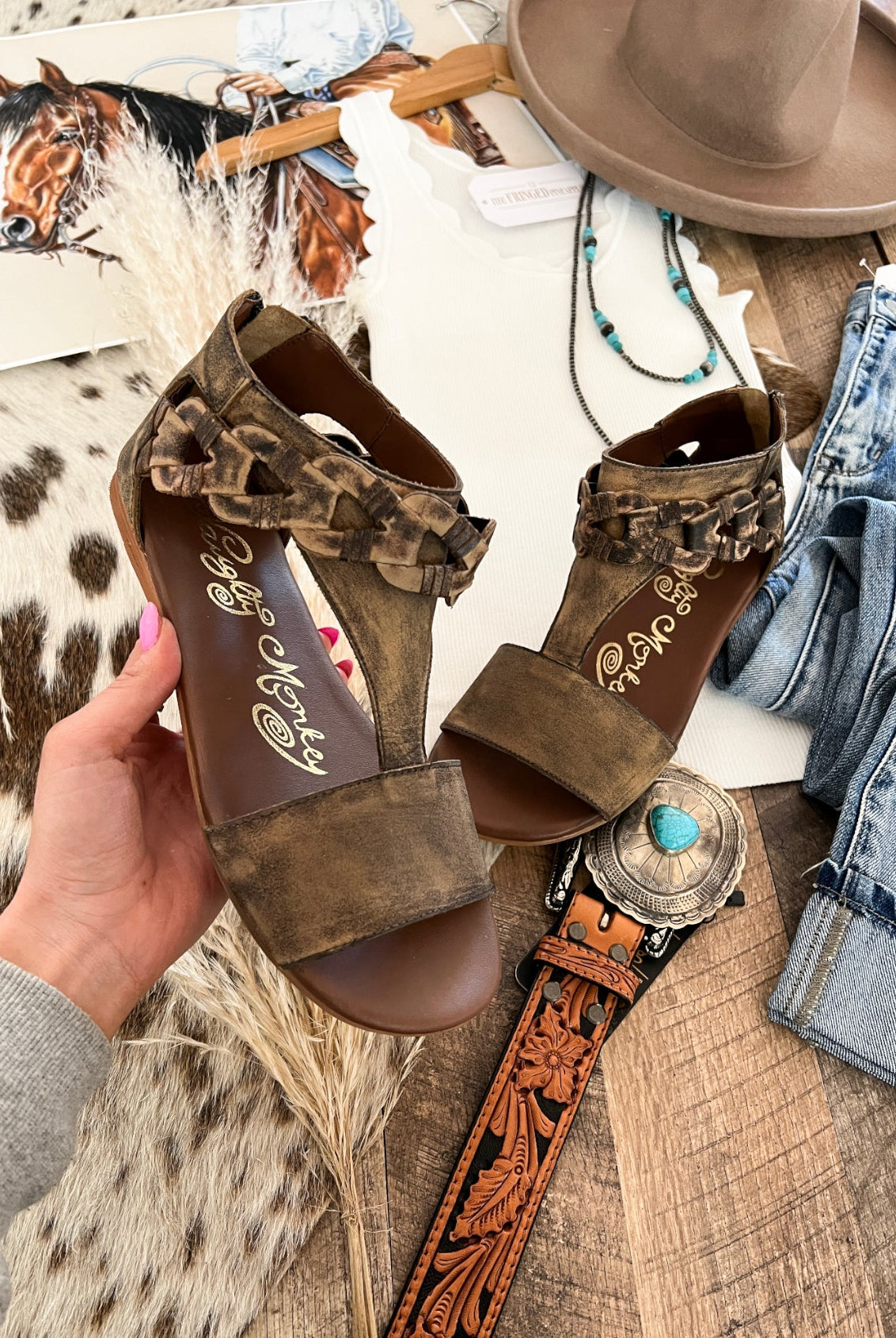 Loop D Loop Sandal(Tan)