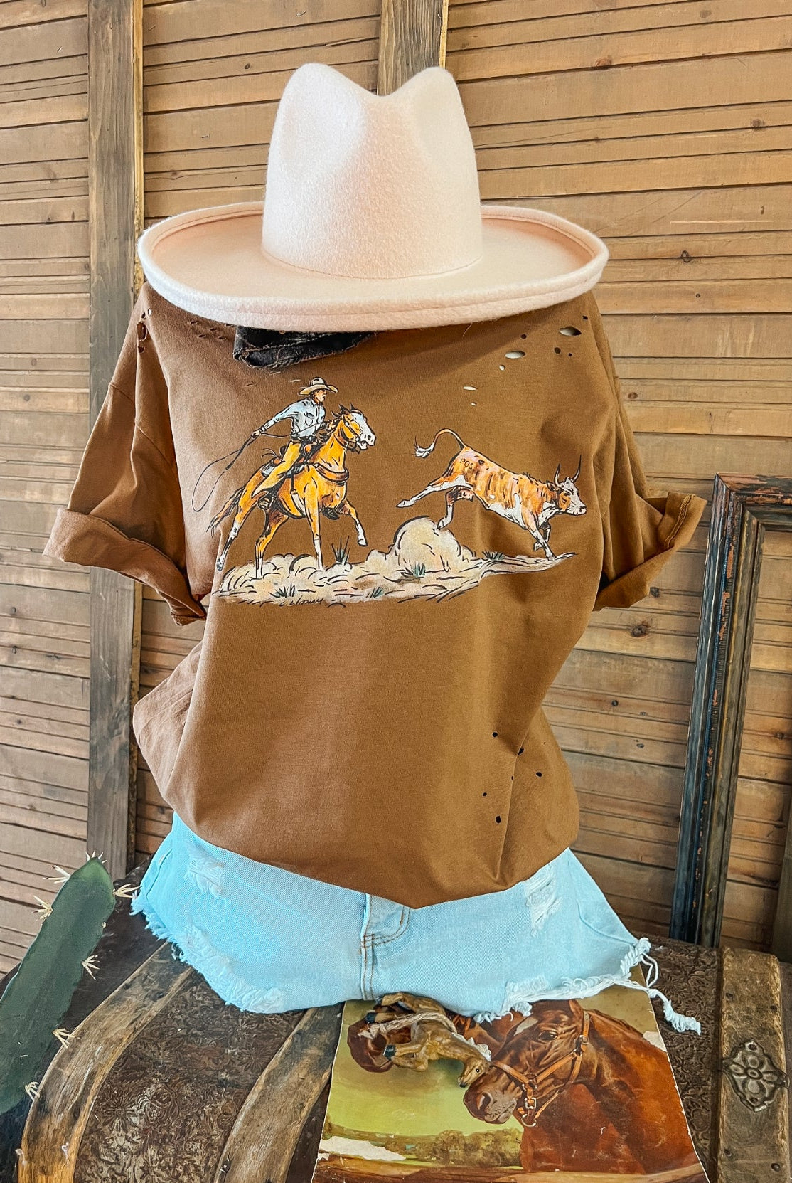 Cody Roper Tee Copper - Oversized Distressed Fit