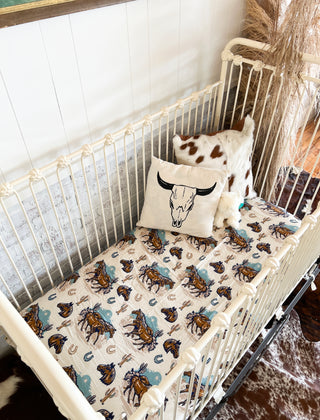 Wild Horses Fitted Crib Sheet 2.0