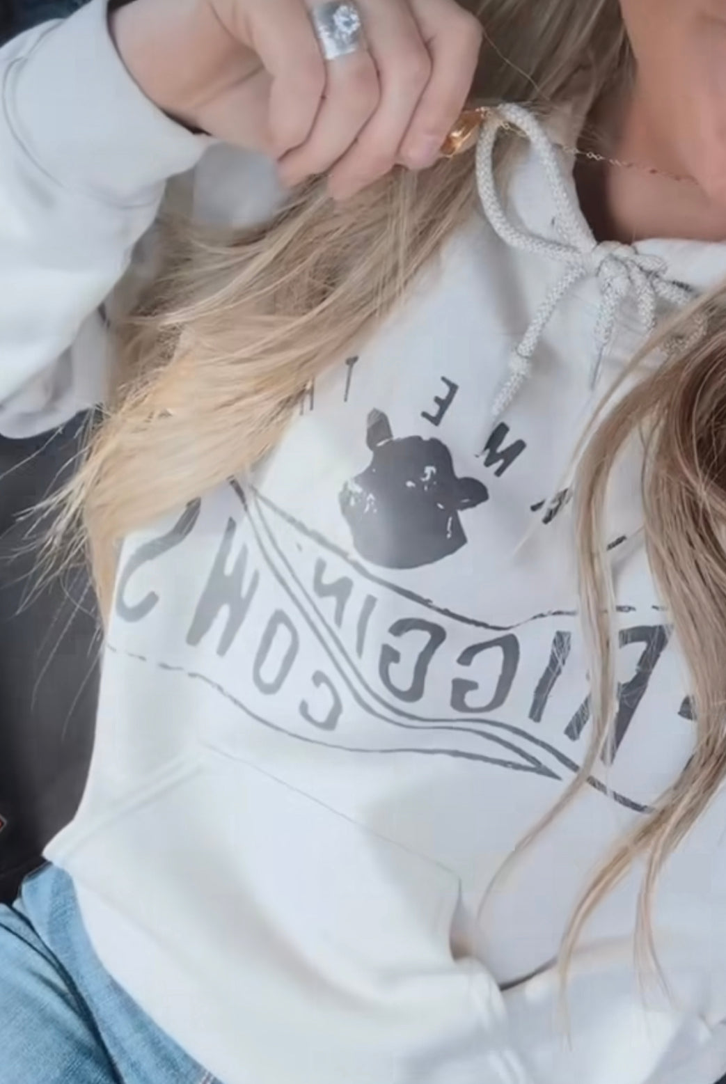 Blame The Cows Hoodie (taupe)