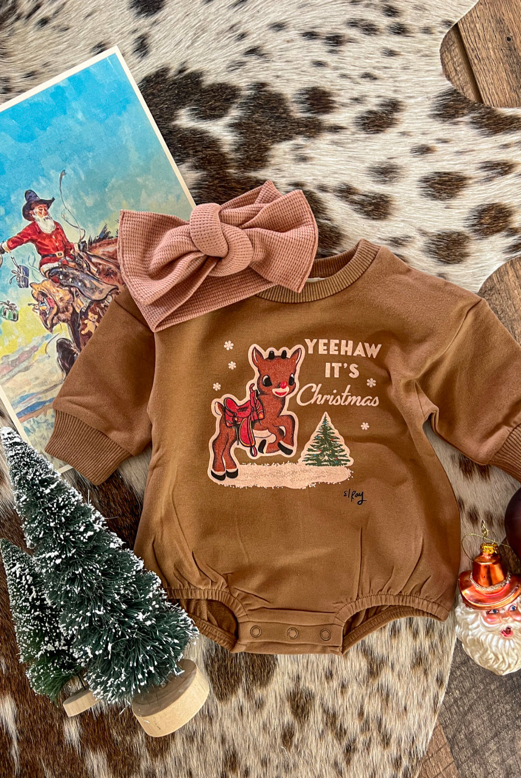 Reindeer Christmas Bubble Romper