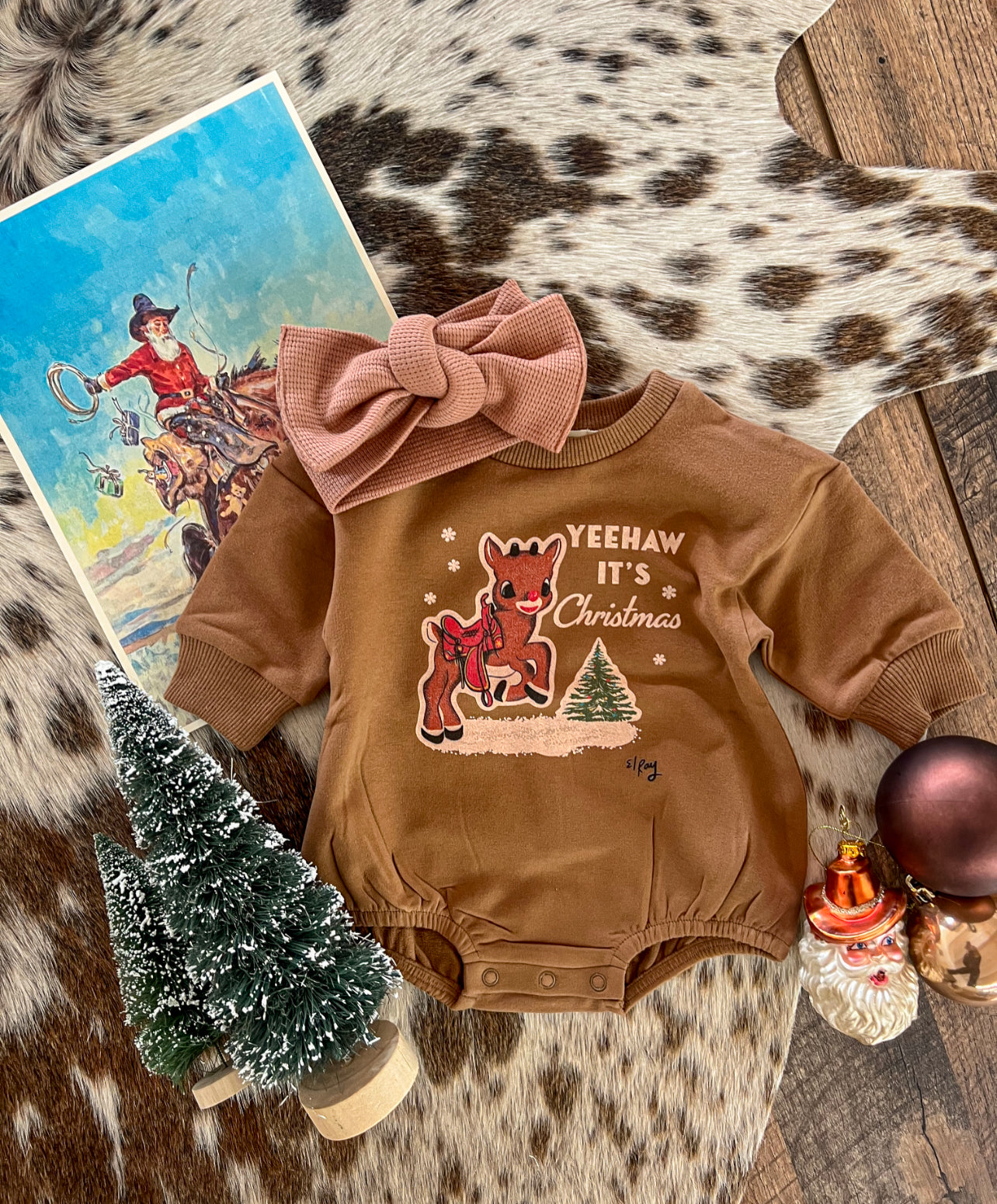 Reindeer Christmas Bubble Romper