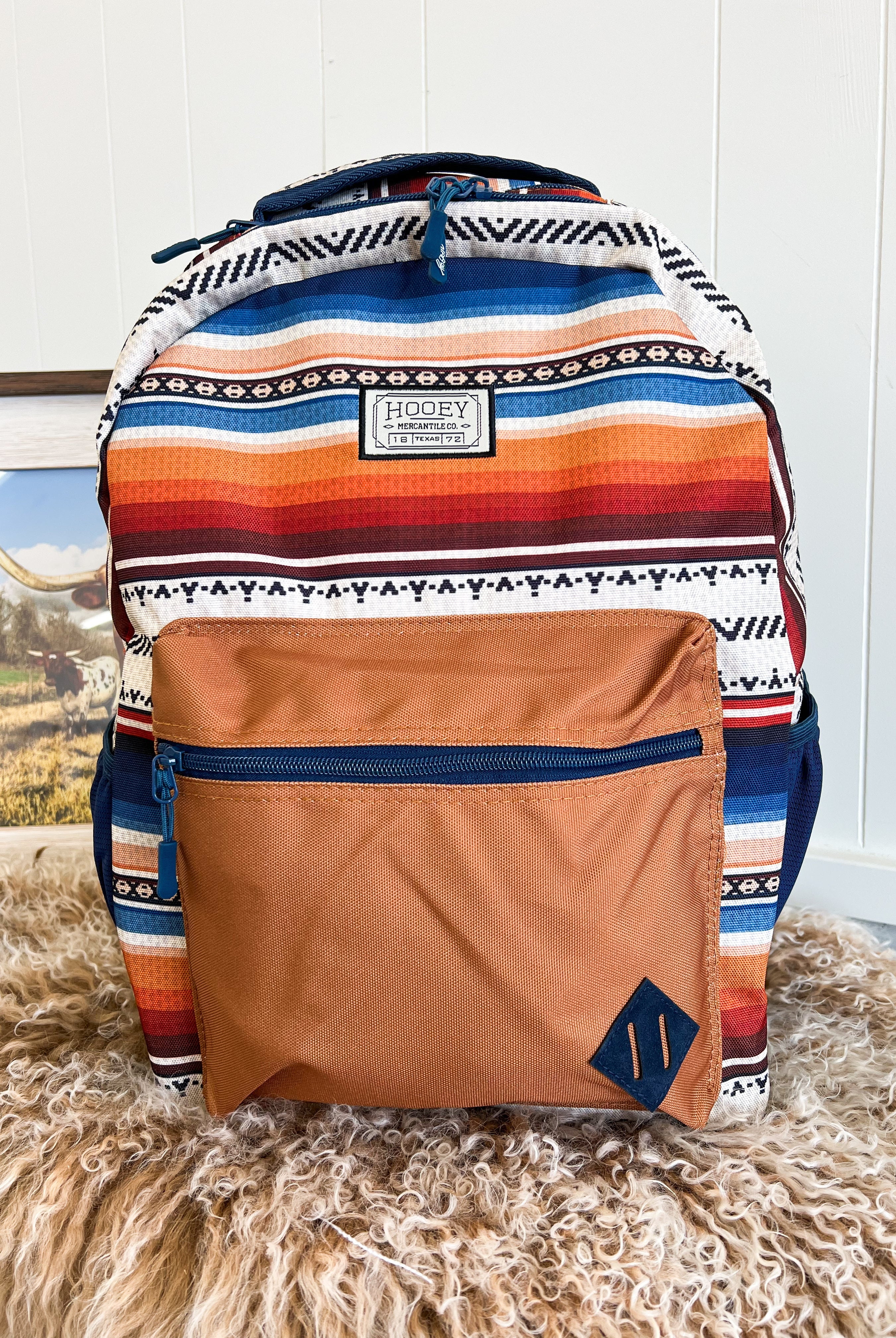 Reeses Hooey Serape Backpack (Blue)