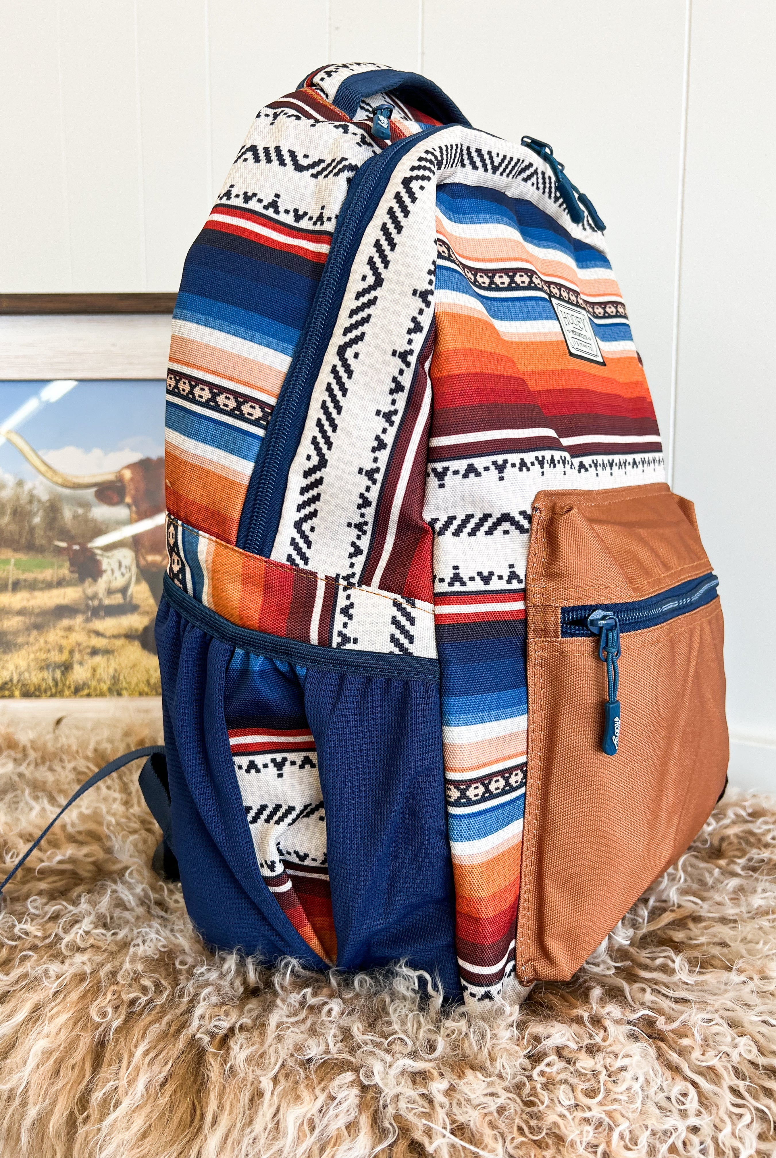 Reeses Hooey Serape Backpack (Blue)