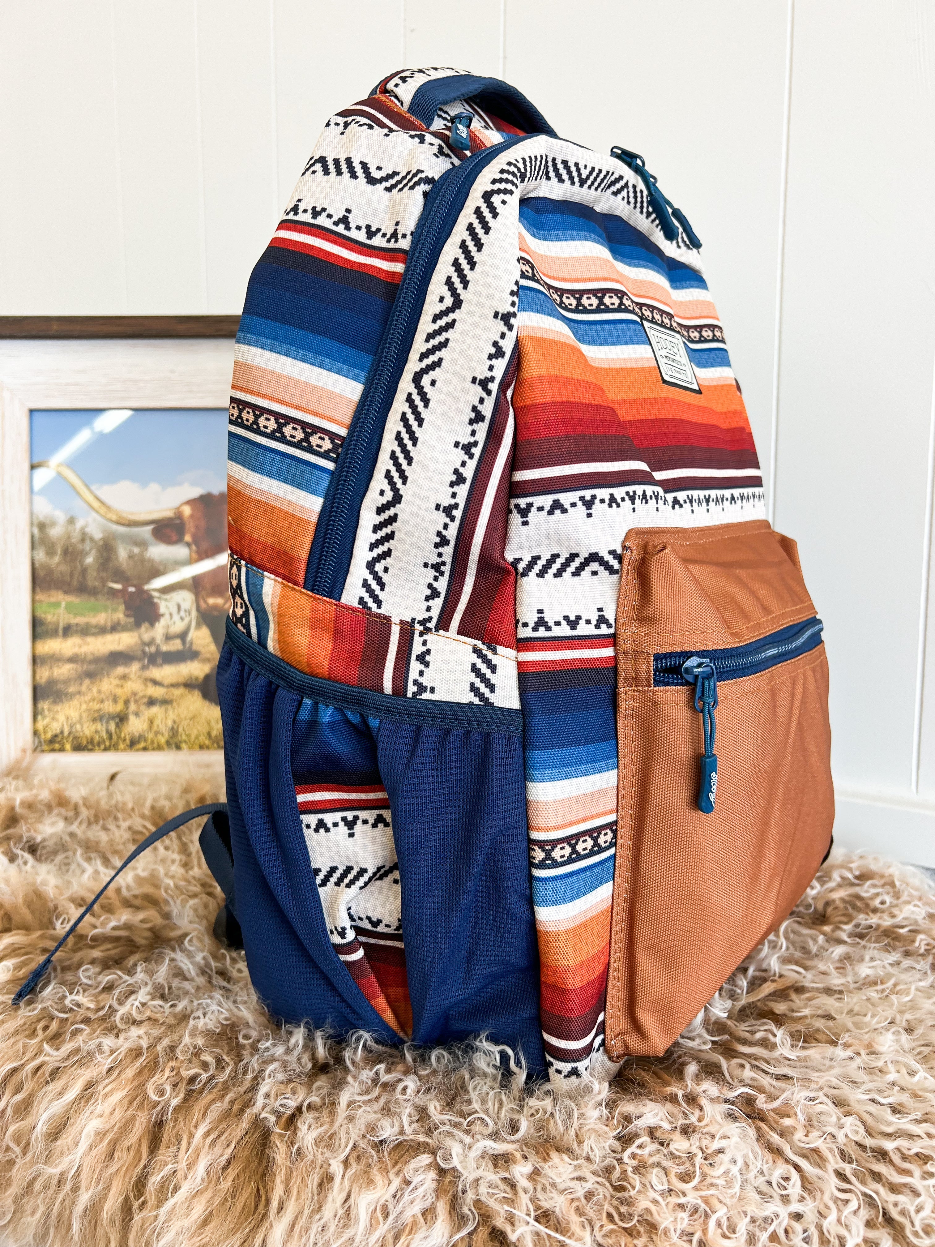 Reeses Hooey Serape Backpack (Blue)