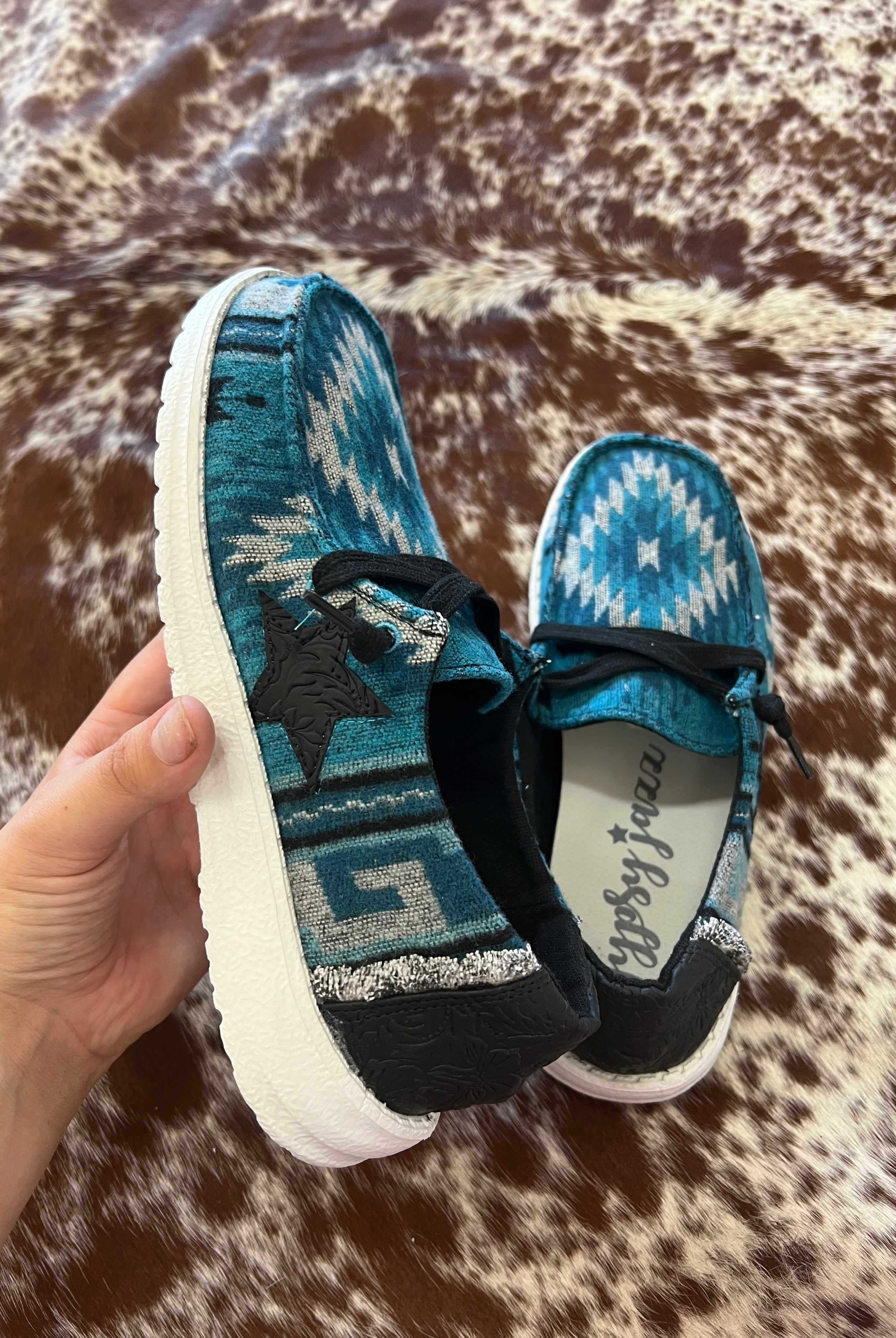 Turquoise Aztec Sneaker
