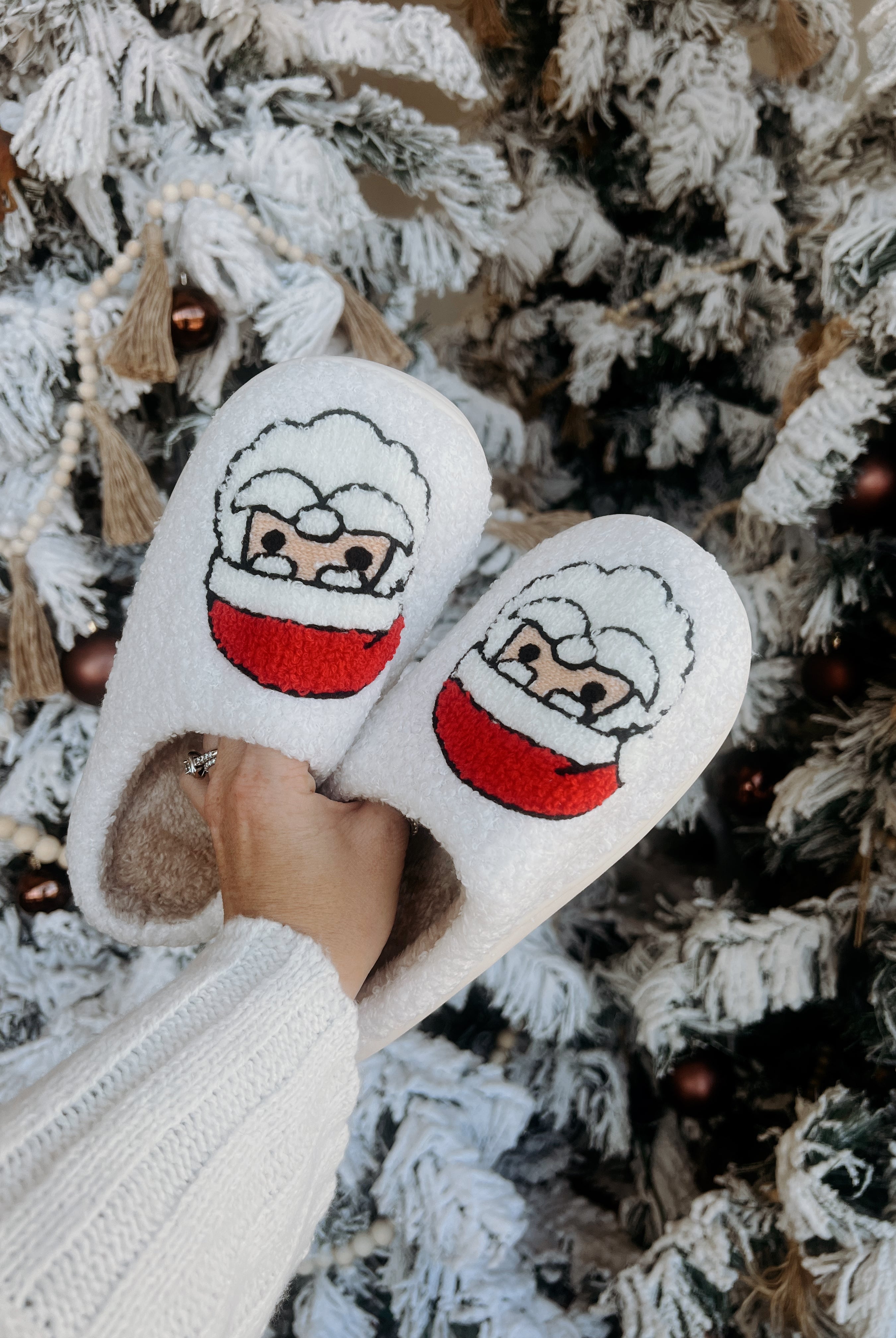 Christmas Santa Slippers (closed toe)
