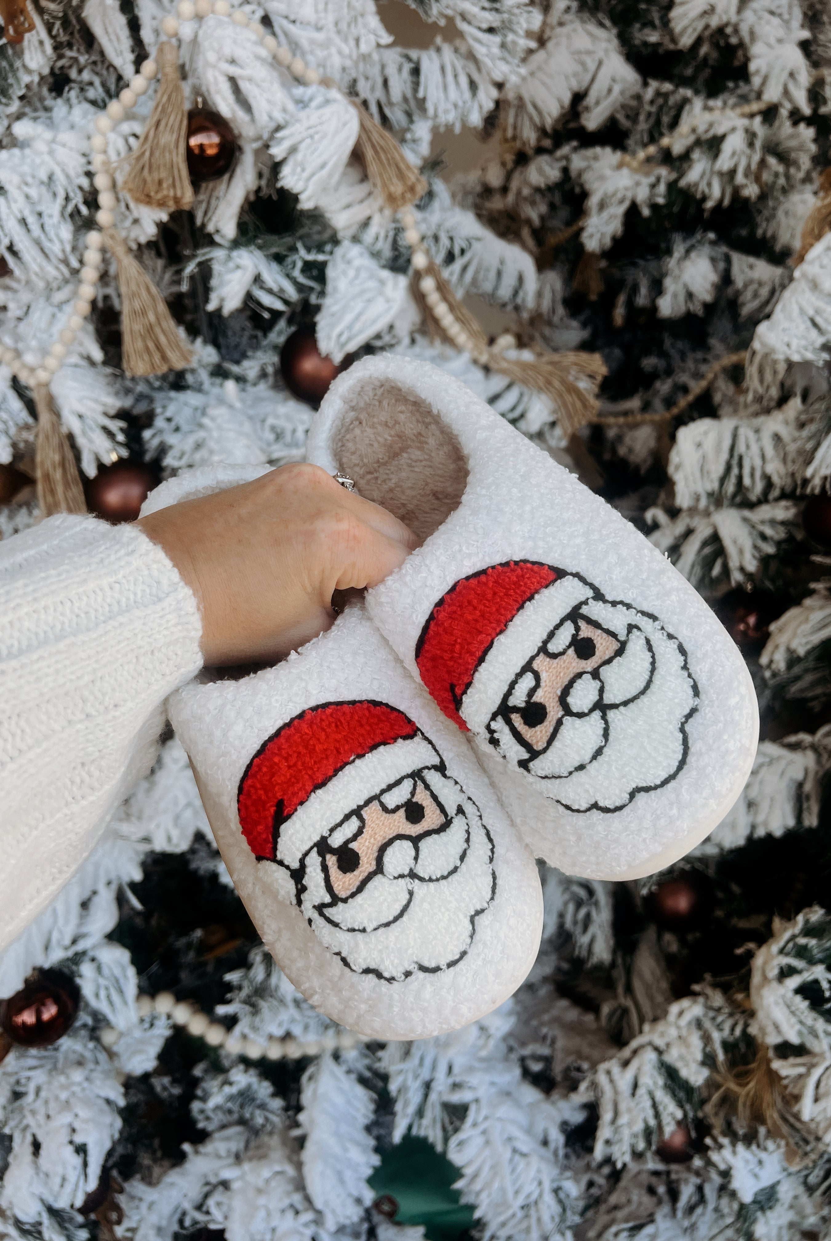 Christmas Santa Slippers (closed toe)