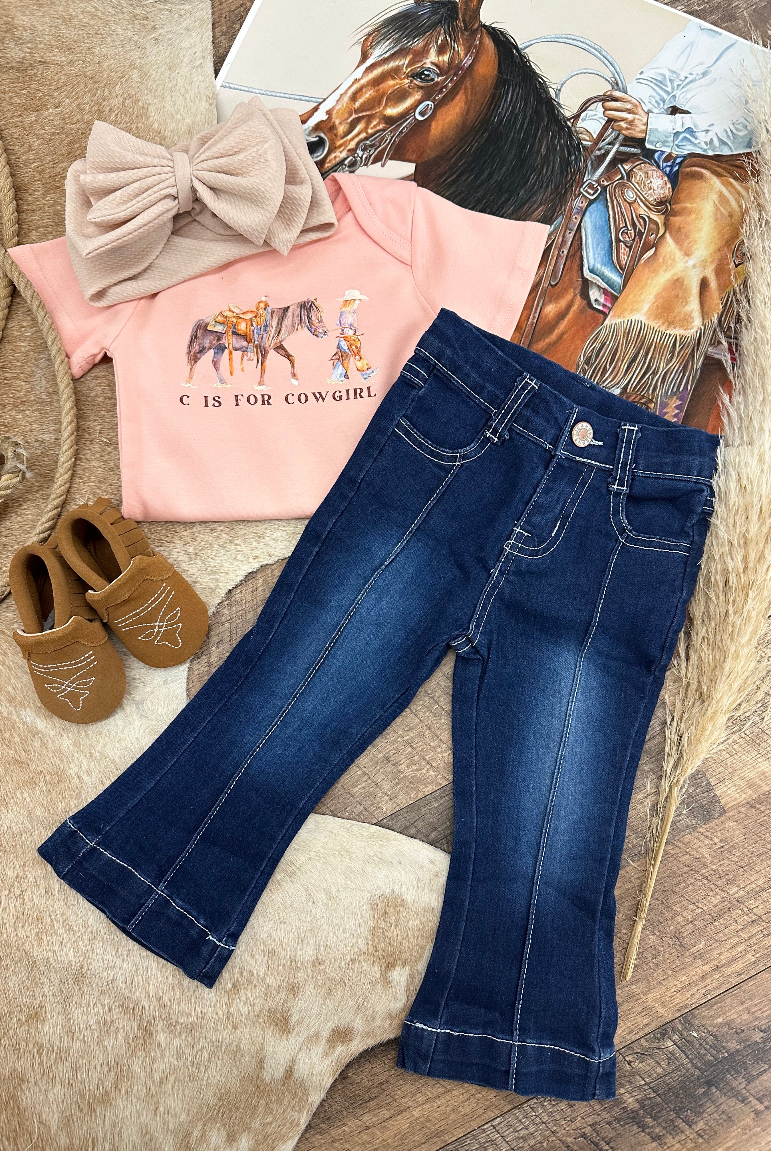 Cowboy Man Mini Front Seam Denim