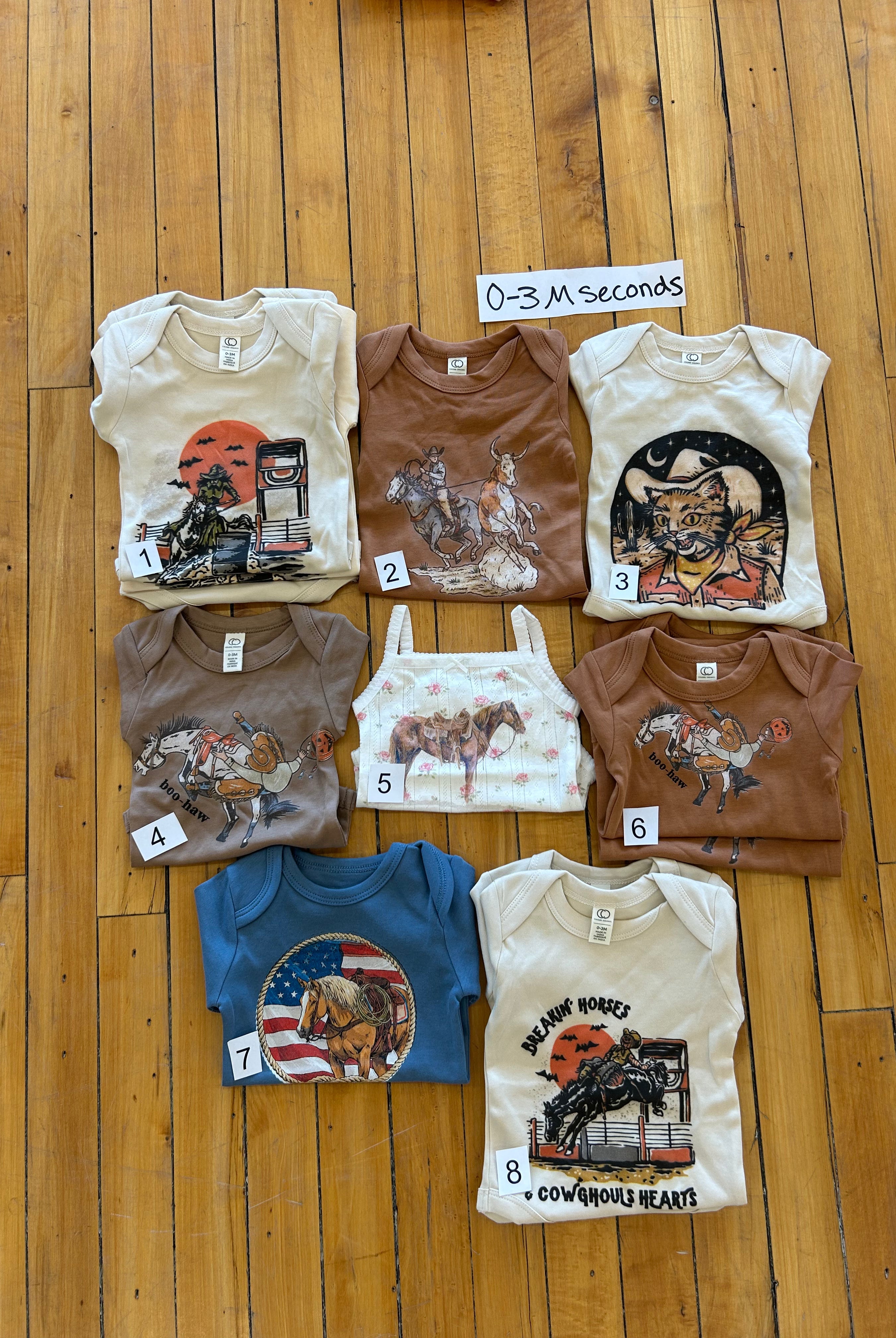 0-3M Onesie/Pointelle Onesie Seconds Sale(Finale Sale)🌵