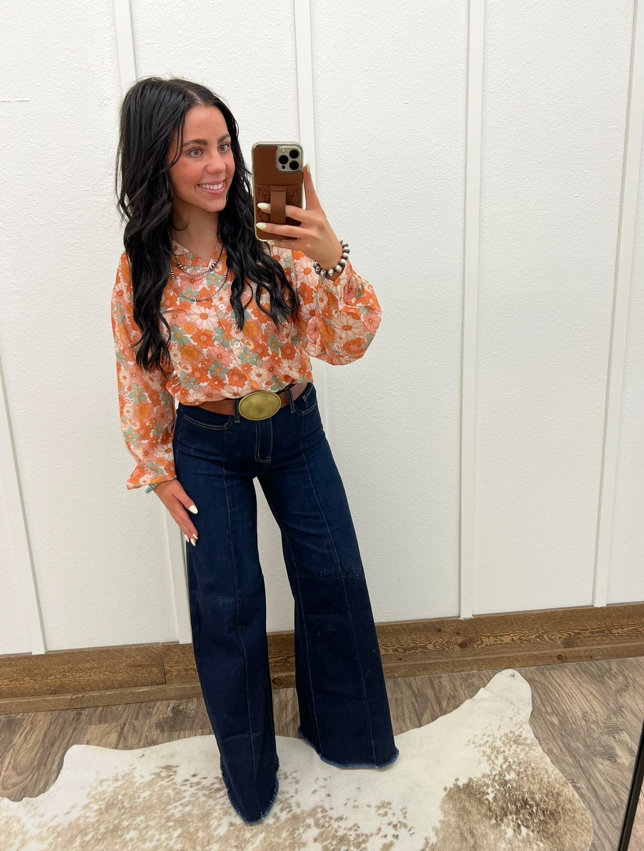 Retro Floral May Blouse Tops - Sweaters