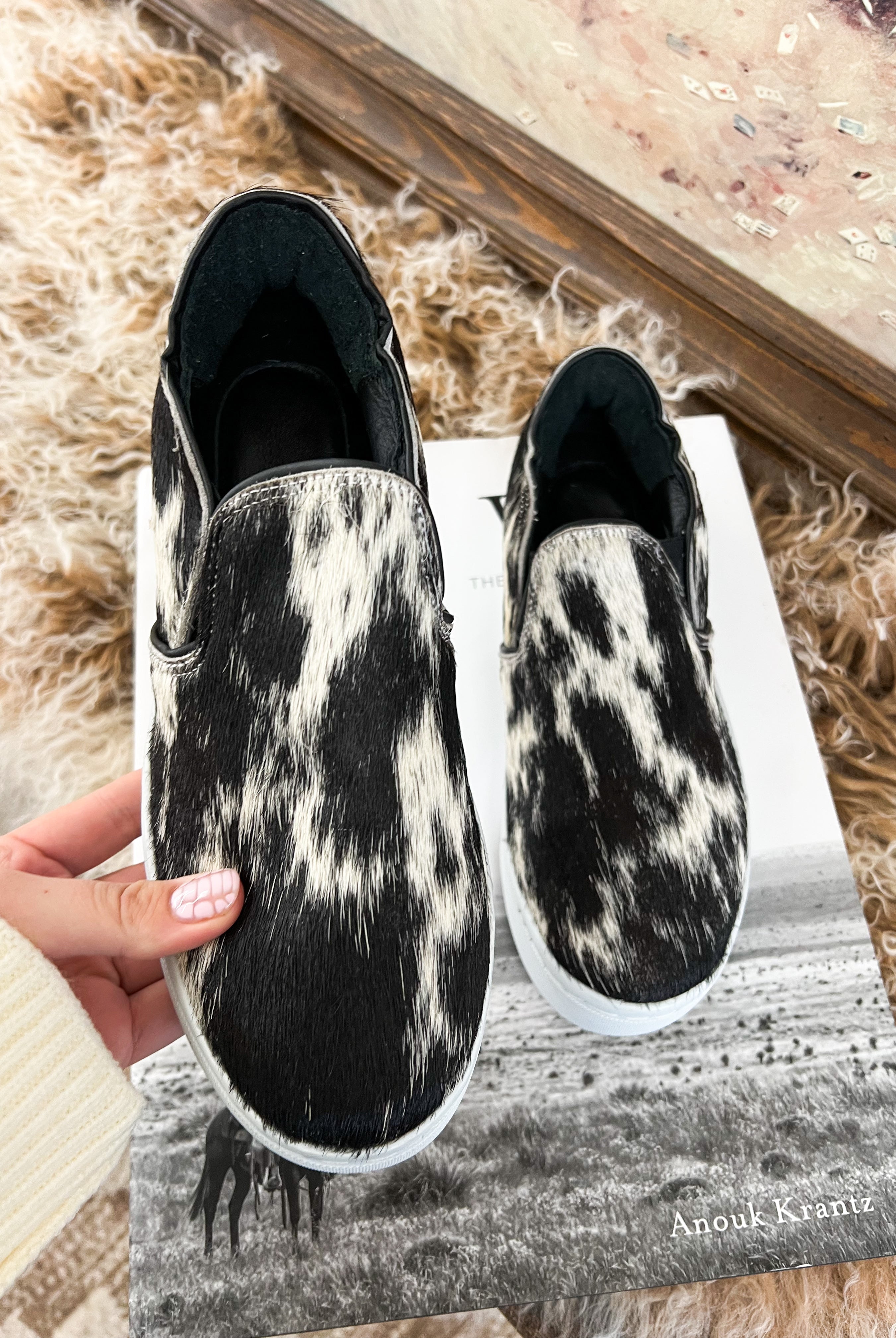 Western Utah Cowhide Sneaker (Salt&Pepper)