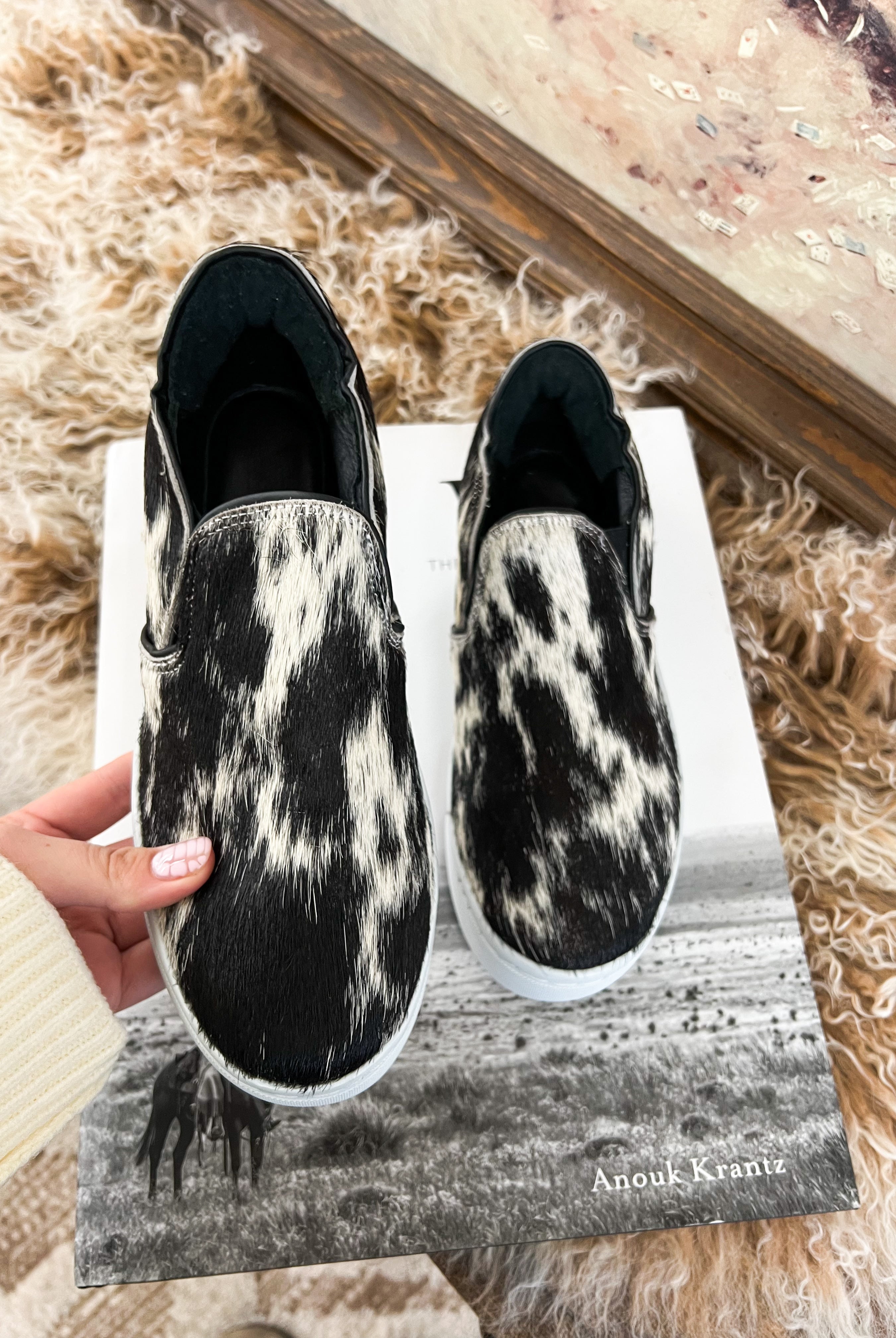 Western Utah Cowhide Sneaker (Salt&Pepper)