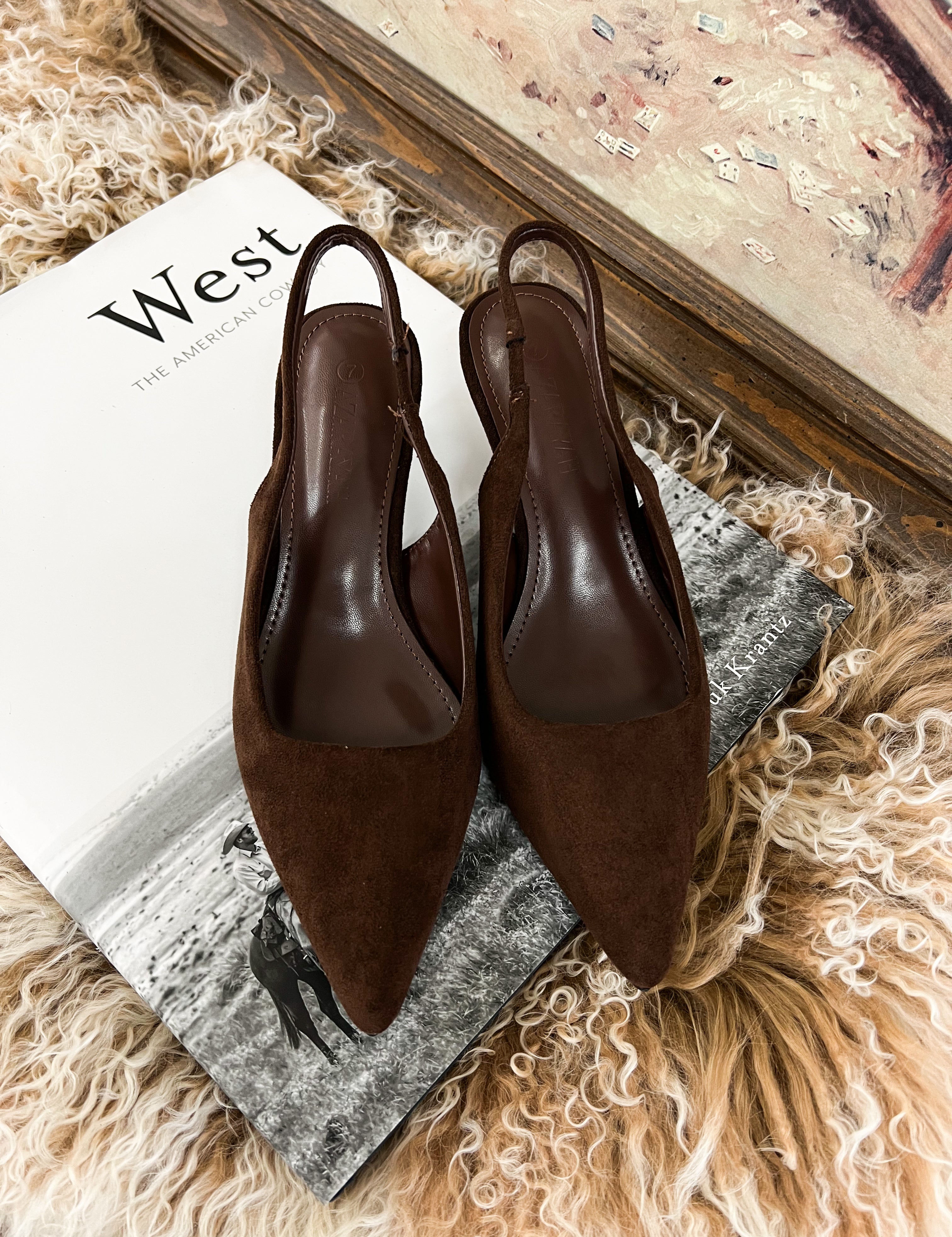 Western Ways Suede Kitten Heels