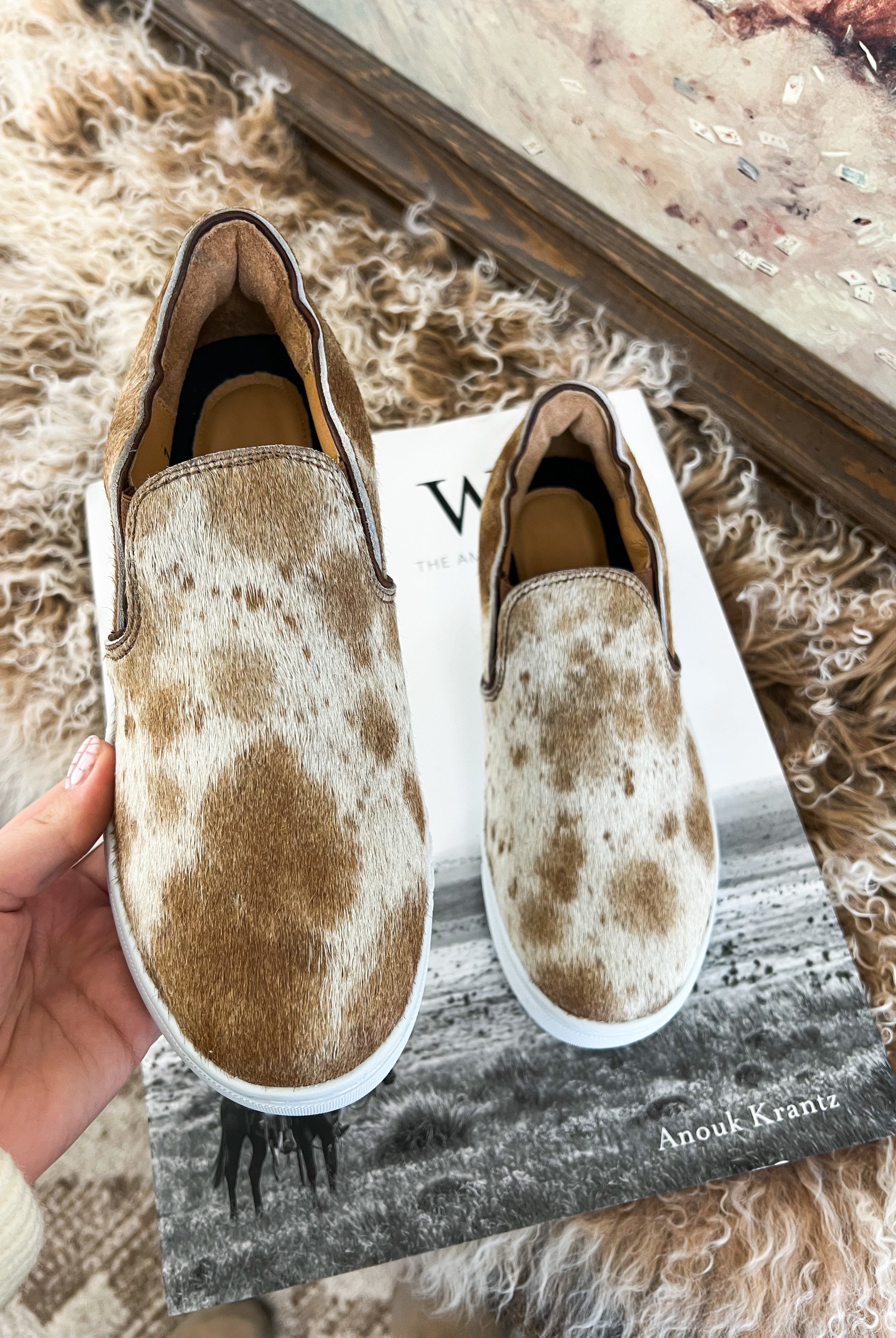 Western Utah Cowhide Sneaker (Chocolate)