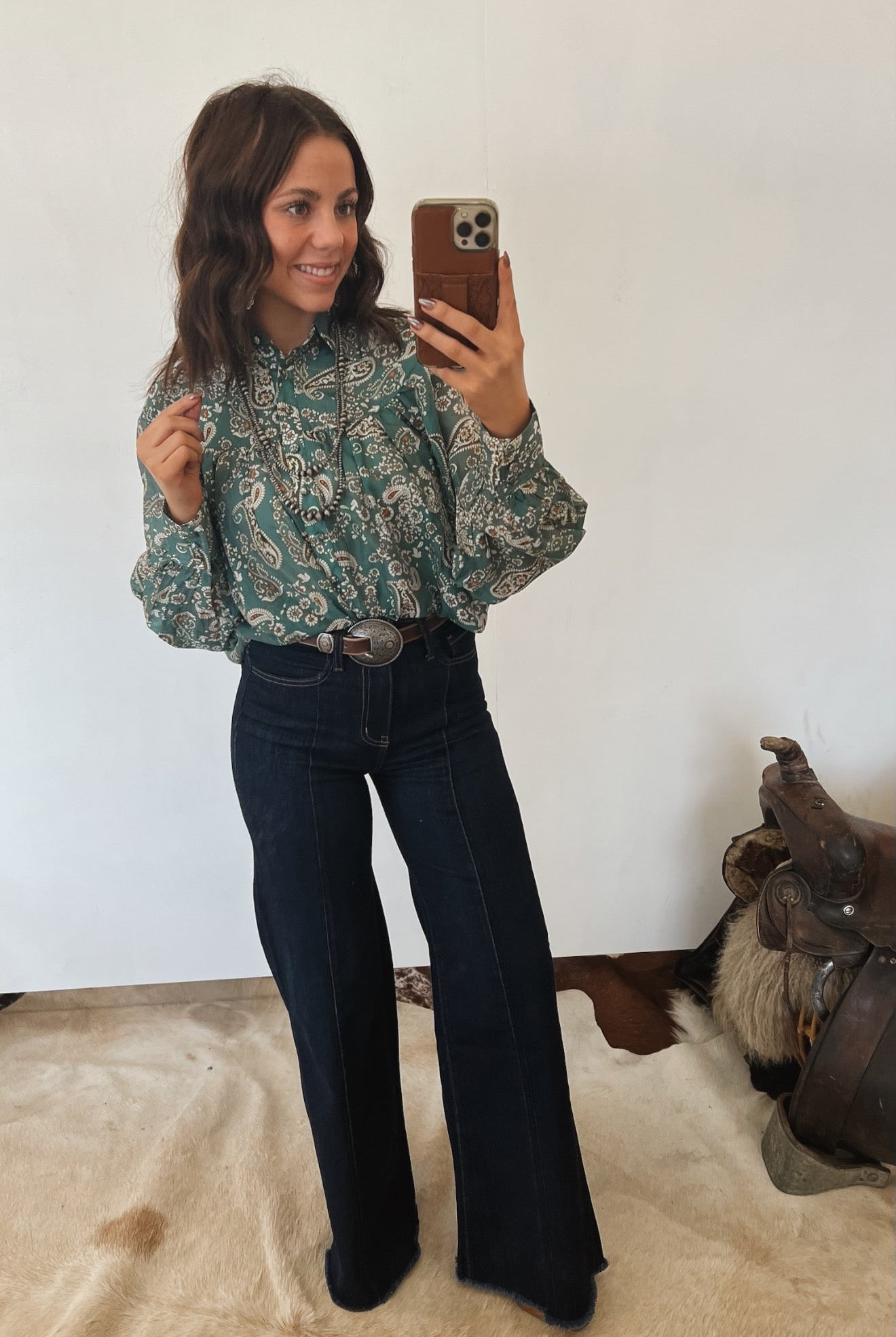 Next To Me Paisley Blouse