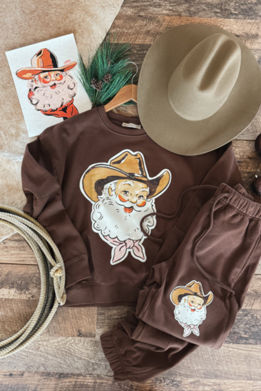Cowboy Santa Vintage Lounge Set