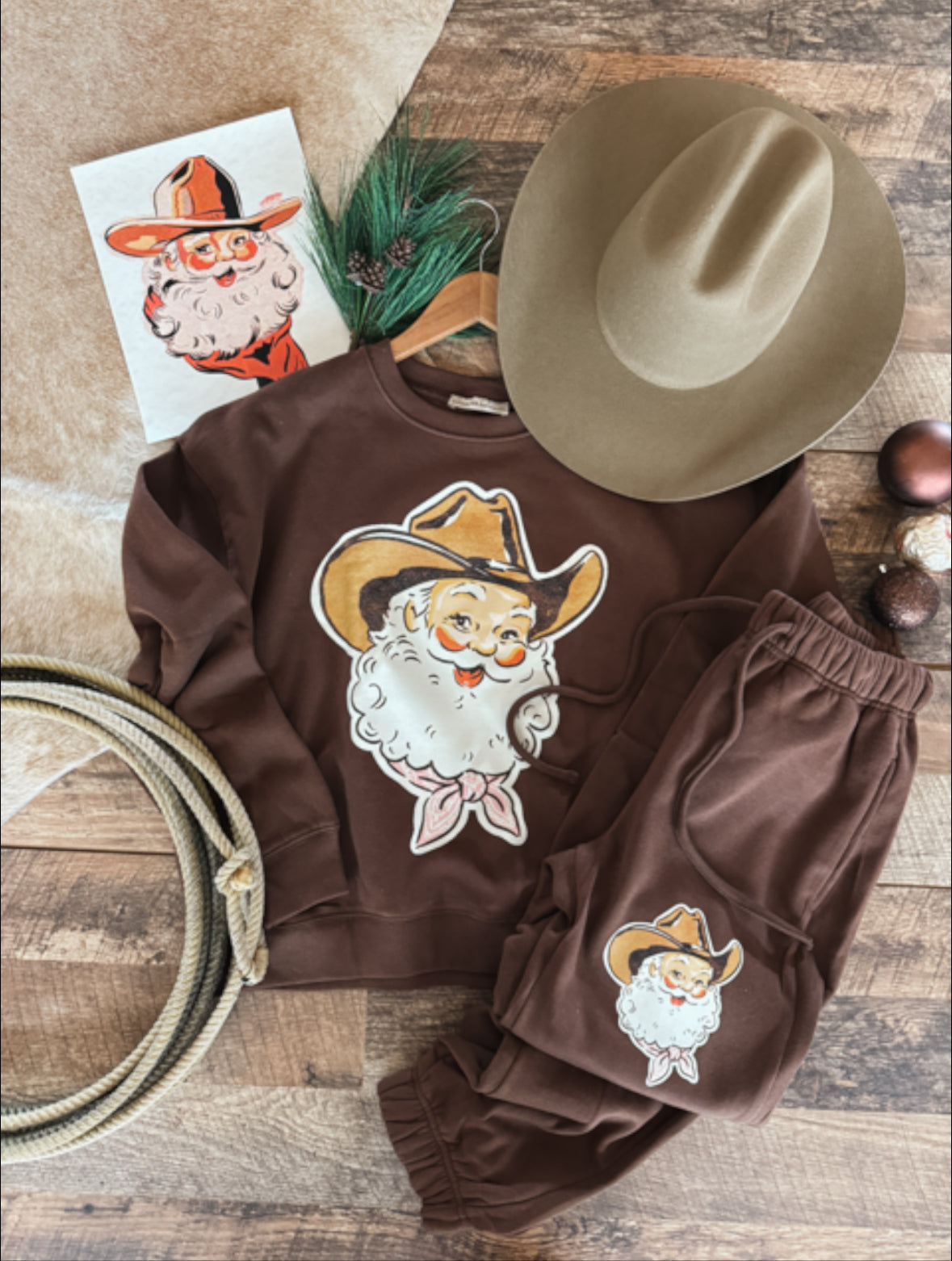 Cowboy Santa Vintage Lounge Set