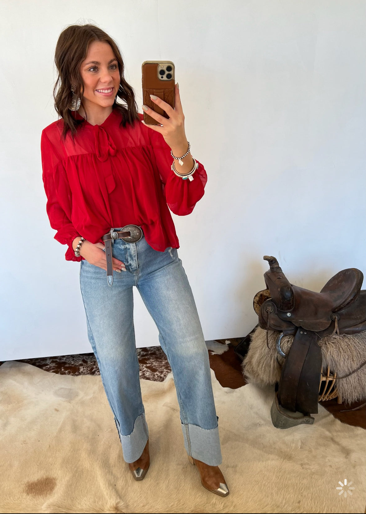 Seasons Greetings Blouse Top