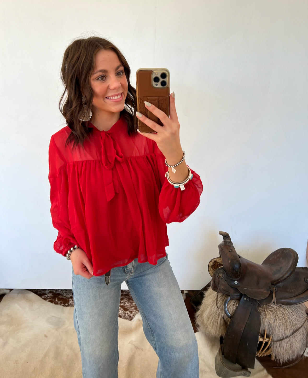 Seasons Greetings Blouse Top